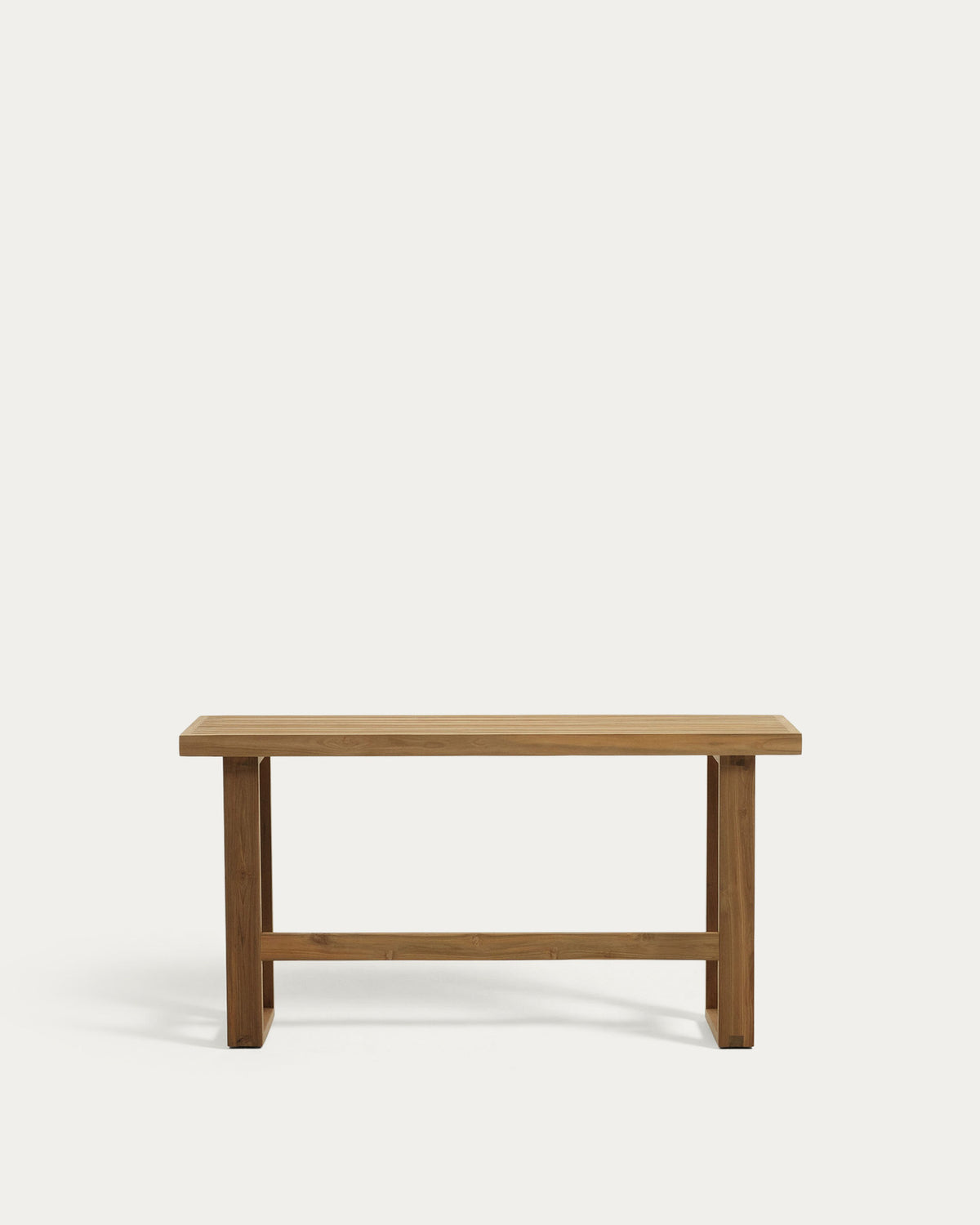 Canadell high bench 100% outdoor in solid recycled teak 130 cm