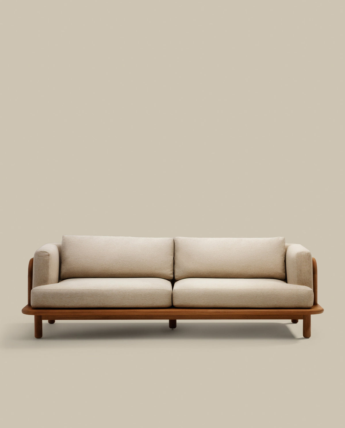 Divano Turqueta 3 posti in teak massello FSC 100% 230 cm