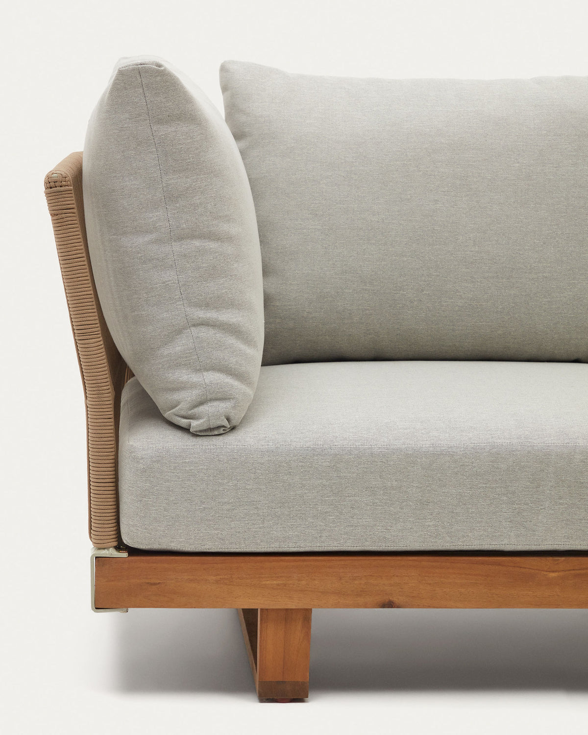 Raco Set aus 5-Sitzer-Ecksofa und Couchtisch massives Akazienholz FSC 100% in Natur präsentiert im Onlineshop von KAQTU Design AG. Loungeset ist von Kave Home