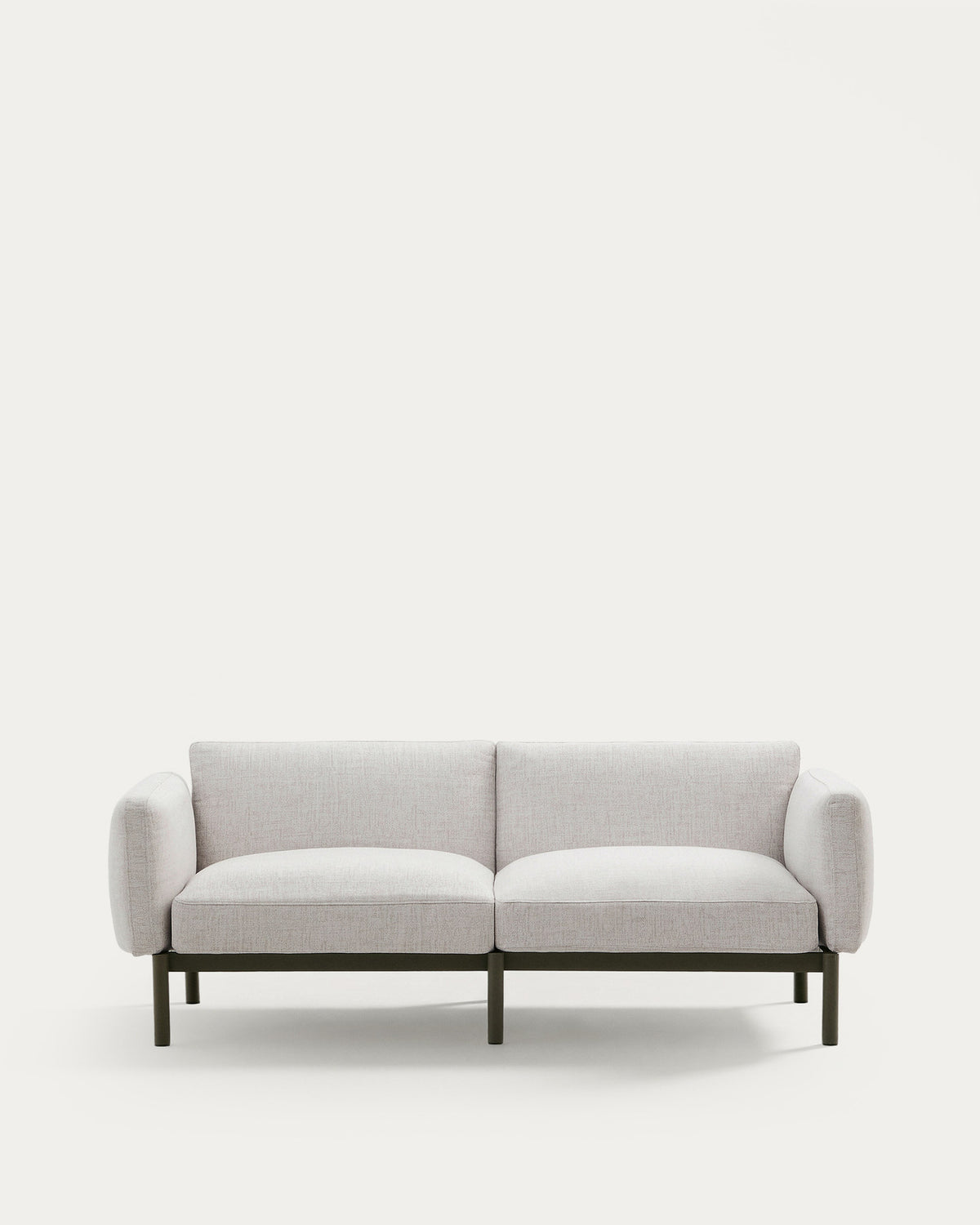 Divano modulare da esterno Sorells a 2 posti realizzato in alluminio finitura verde 171 cm