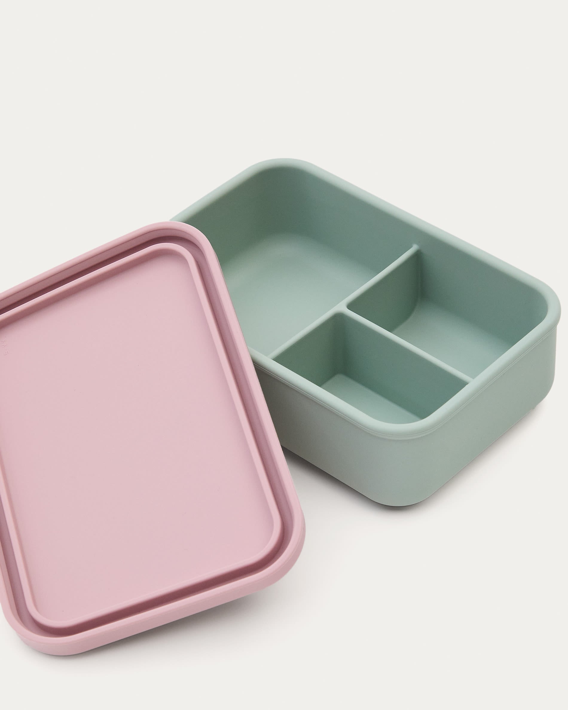 Lunchbox Lili aus Silikon rosa und türkis in Türkis, Rosa präsentiert im Onlineshop von KAQTU Design AG. Geschirr Kids ist von Kave Home