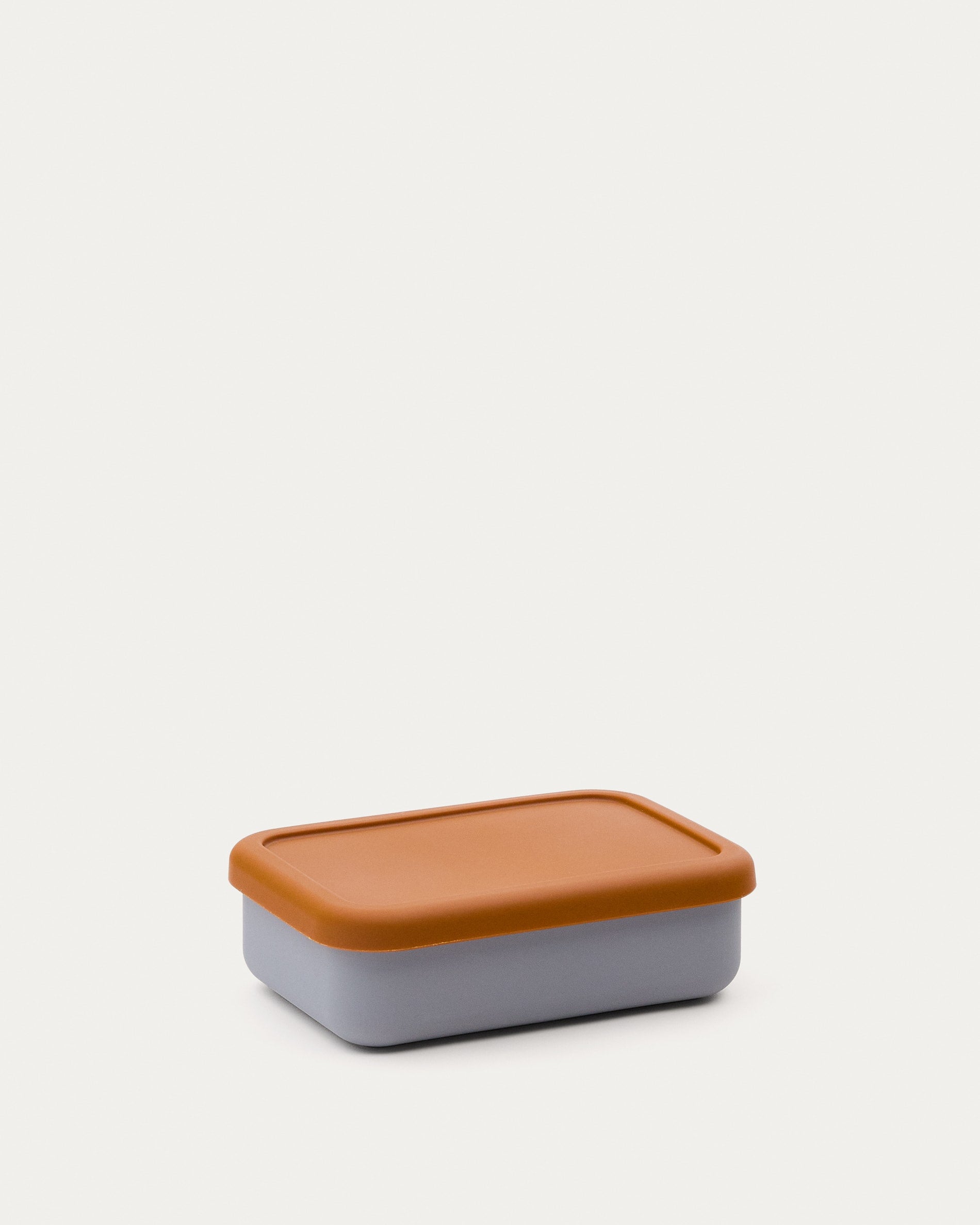 Lunchbox Lili aus Silikon orange und blau in Orange, Blau präsentiert im Onlineshop von KAQTU Design AG. Geschirr Kids ist von Kave Home
