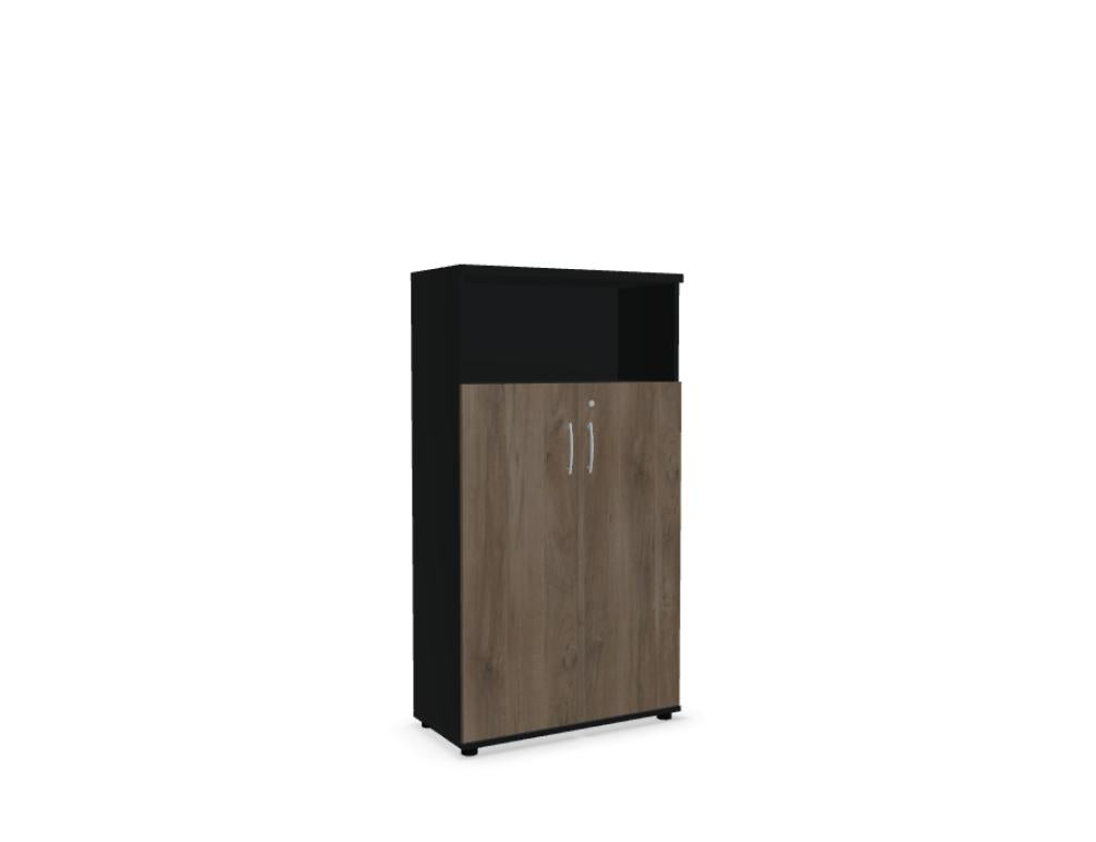 Basic K4304 - Halbregal in Schwarz präsentiert im Onlineshop von KAQTU Design AG. Standregal ist von Mdd