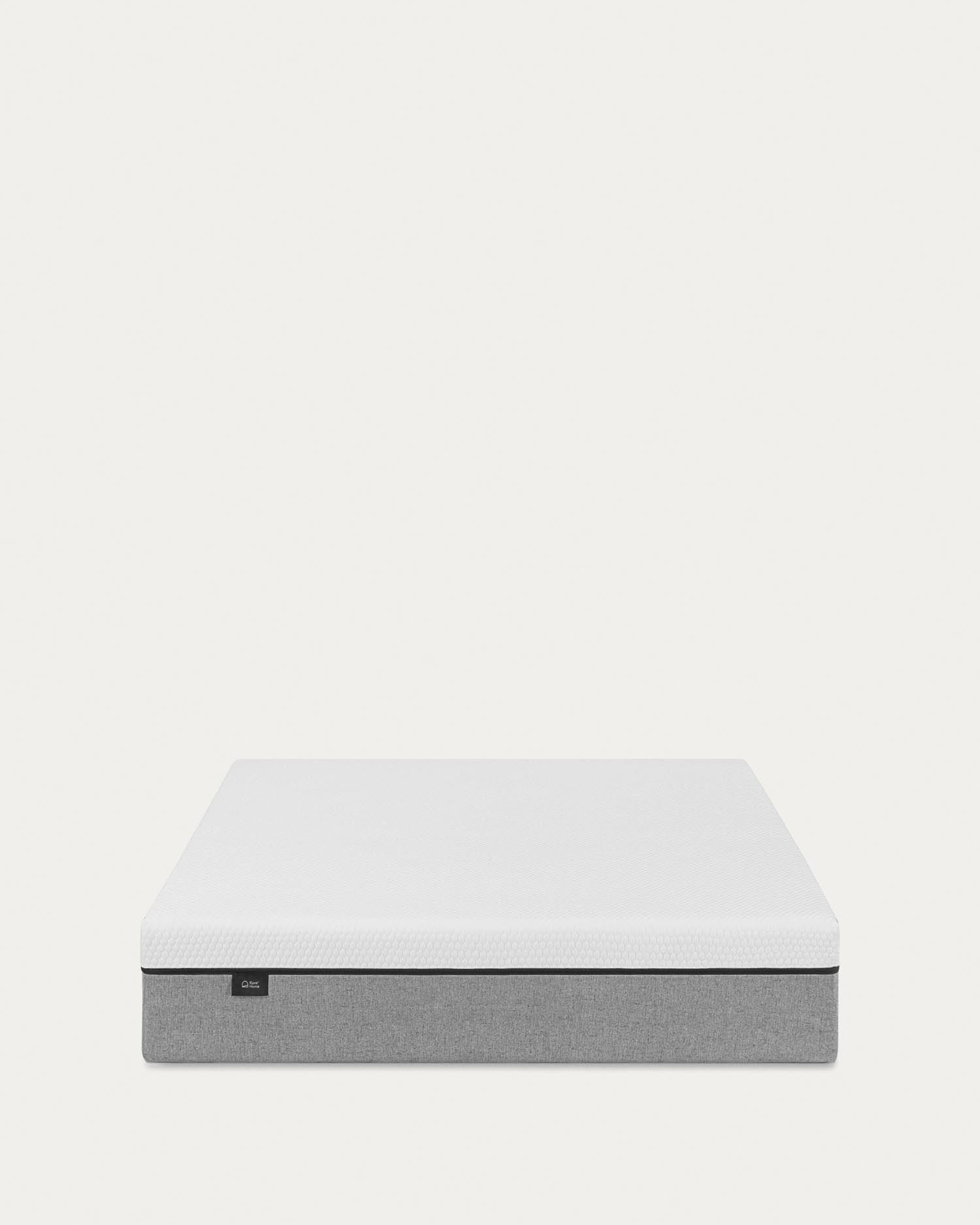 Viskoelastische Matratze Eva 140x190 cm von Kave Home: Ergonomischer Komfort mit abnehmbarem Bezug für optimalen Schlaf.