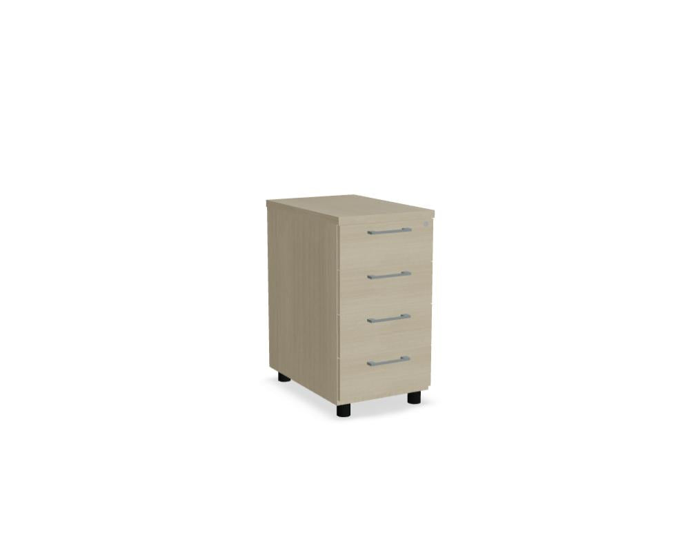 Standard KDT64 - Standcontainer in Weiss Pastell präsentiert im Onlineshop von KAQTU Design AG. Korpus ist von Mdd