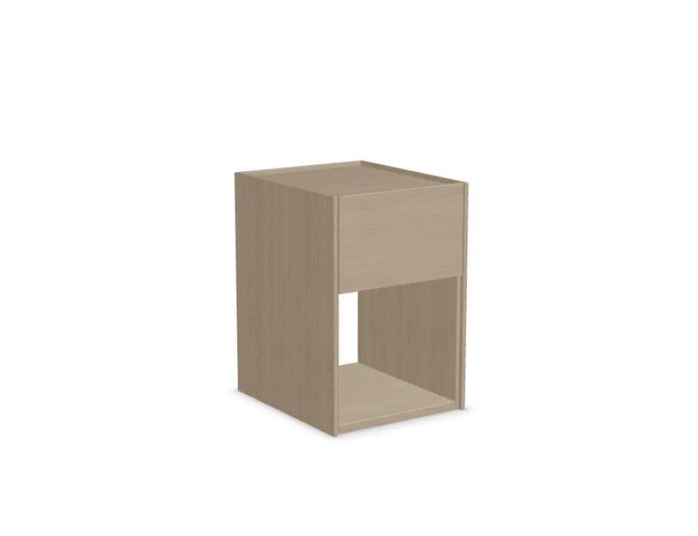 Kari KRI01 - Nachttisch in Eiche Natur präsentiert im Onlineshop von KAQTU Design AG. Esstisch ist von Tamo
