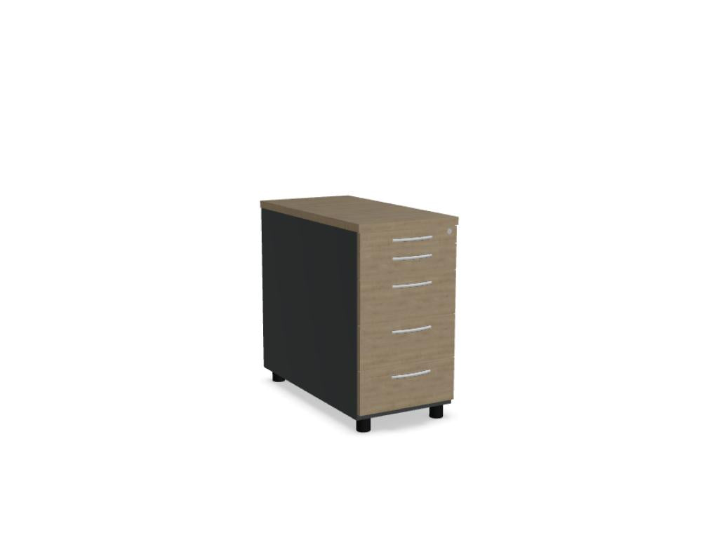 Standard KRT74 - Standcontainer in Weiss Pastell präsentiert im Onlineshop von KAQTU Design AG. Korpus ist von Mdd