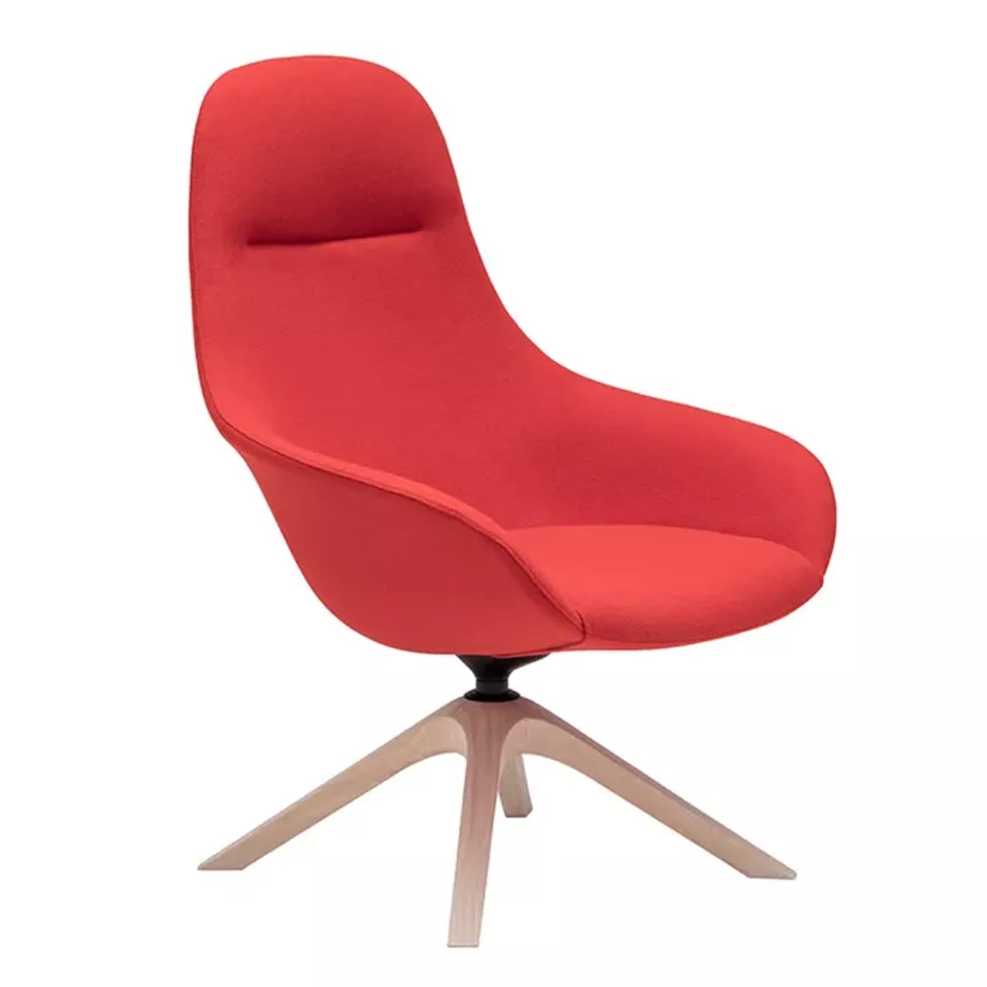Stilvoller Next Lounge High Sessel von Andreu World, drehbar und ergonomisch. Perfekt für Wartebereiche und entspannte Wohnräume.