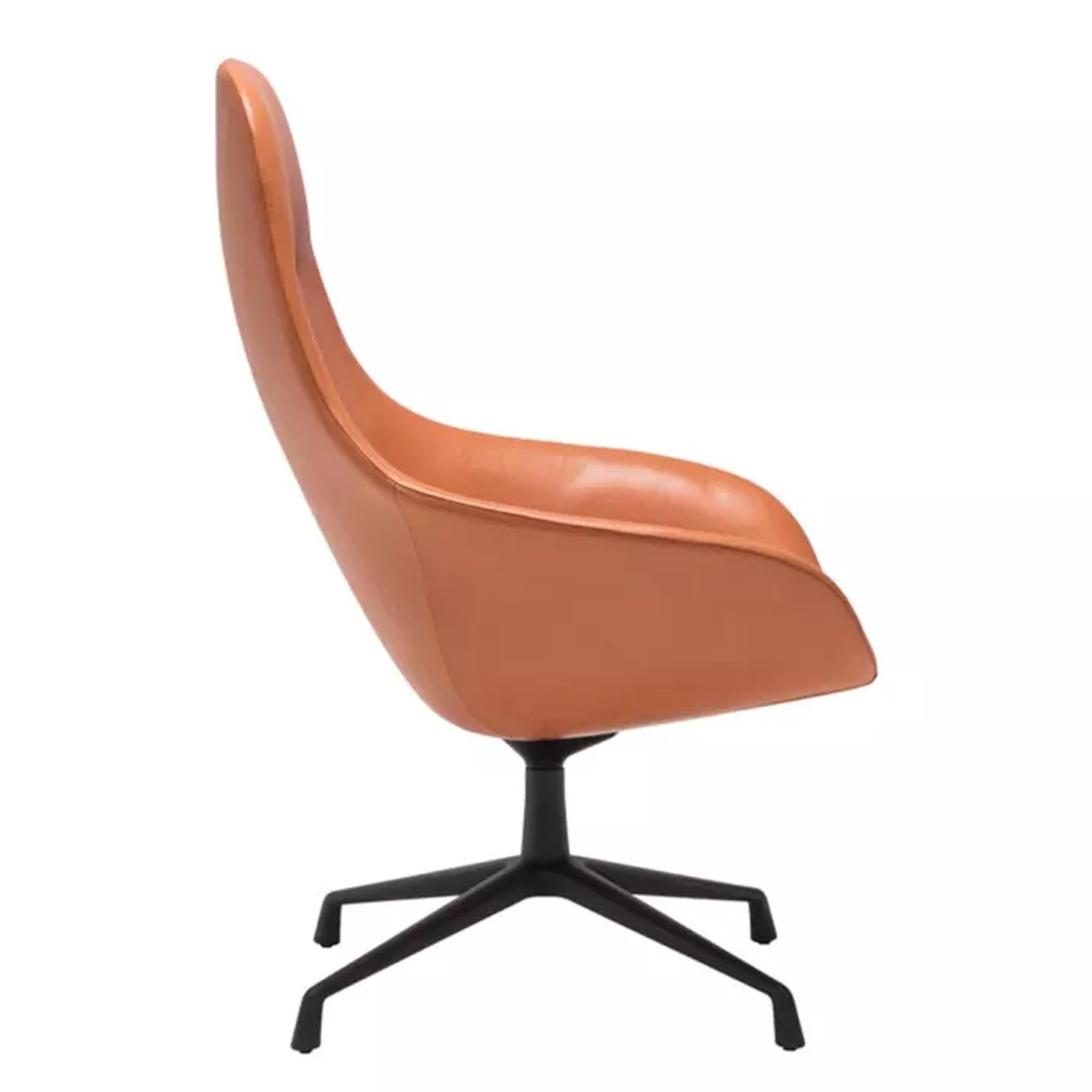 Stilvoller Next Lounge High Sessel, drehbar, von Andreu World.