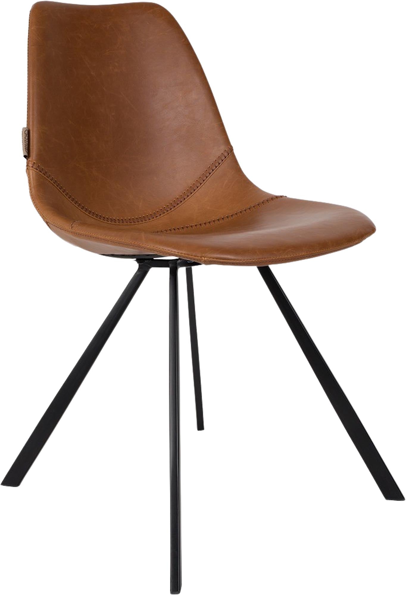 Entdecken Sie den Stuhl Franky von Dutchbone – eine perfekte Kombination aus modernem Design und gemütlichem Sitzkomfort für jedes Interieur.