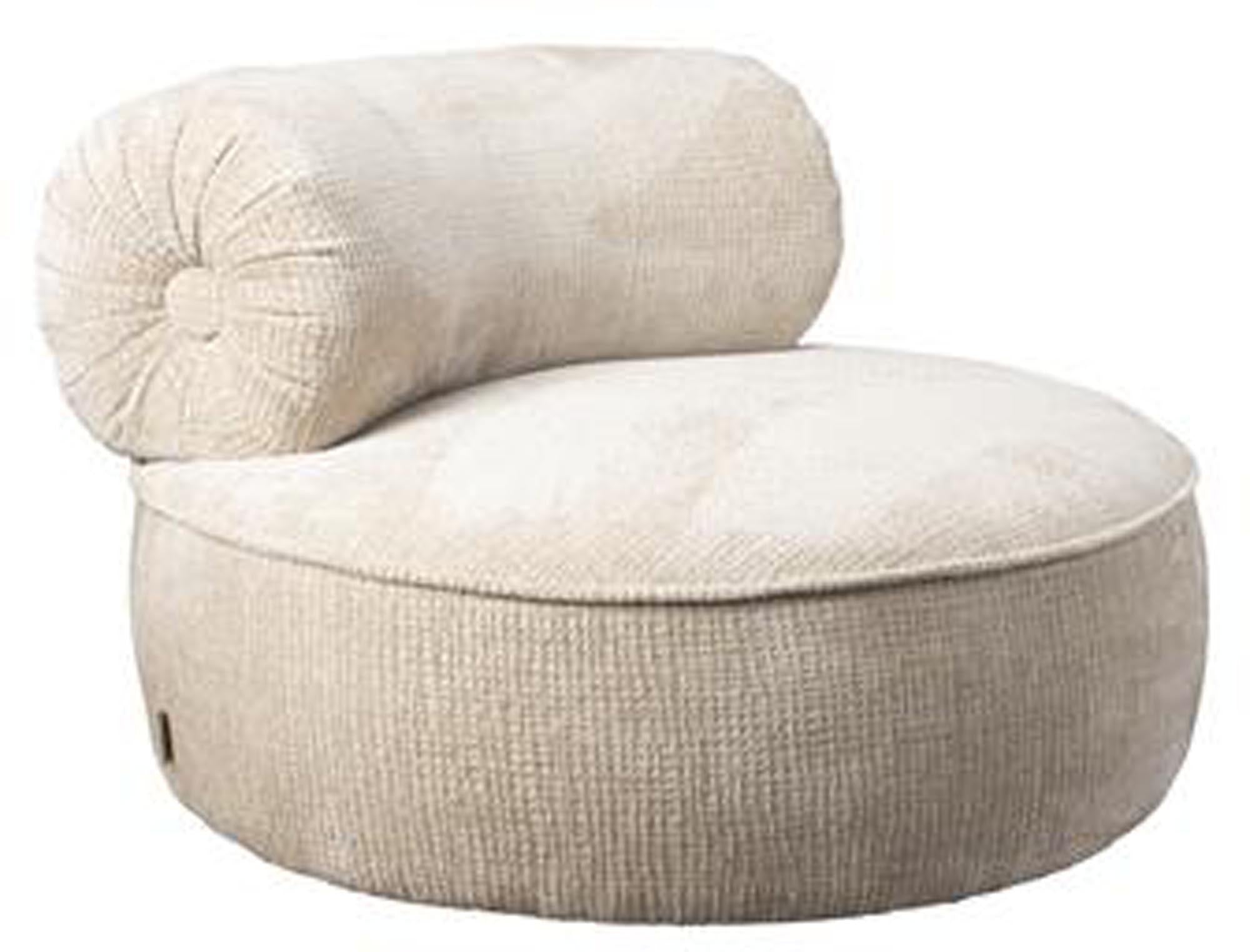 Komfortabler Dutchbone Sessel Tilbury in Beige für stilvolles Ambiente.