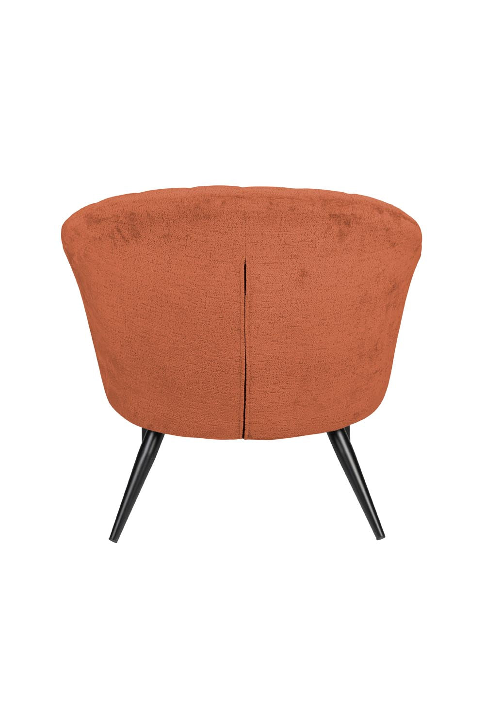 Eleganter Loungesessel Georgia Terra: Samt und Metall vereint.