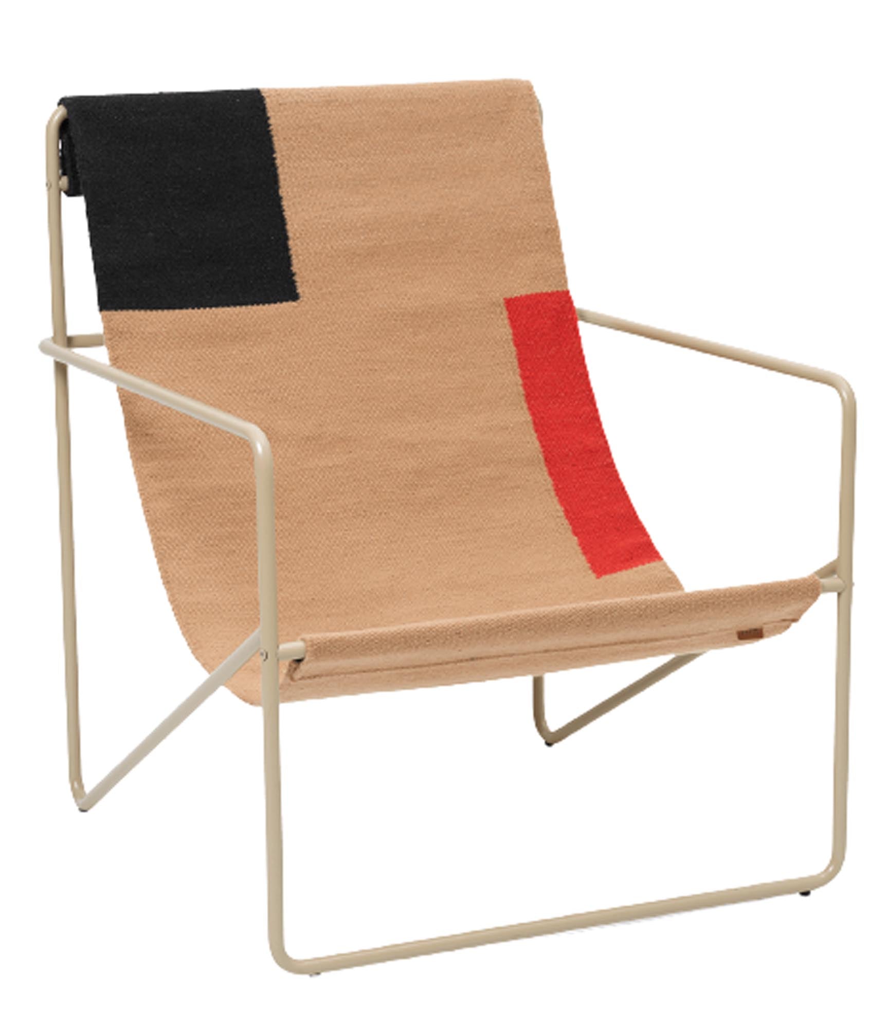 Moderner Loungestuhl aus recyceltem Material, ideal für drinnen und draussen. Nachhaltig und stilvoll.