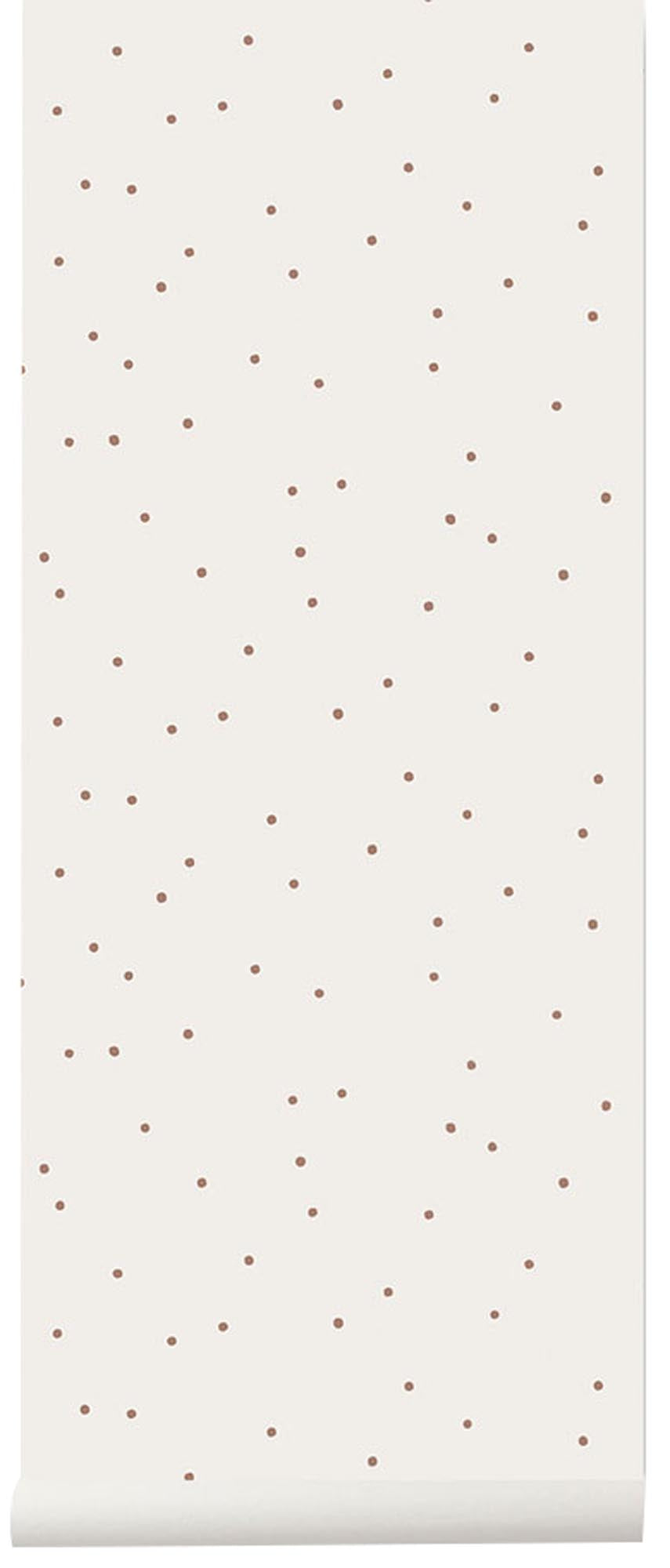 Die Dot-Tapete von Ferm Living: Modernes Design, langlebiges Vliespapier, verspielte Farbtupfer, umweltfreundlich, ideal für jeden Raum.