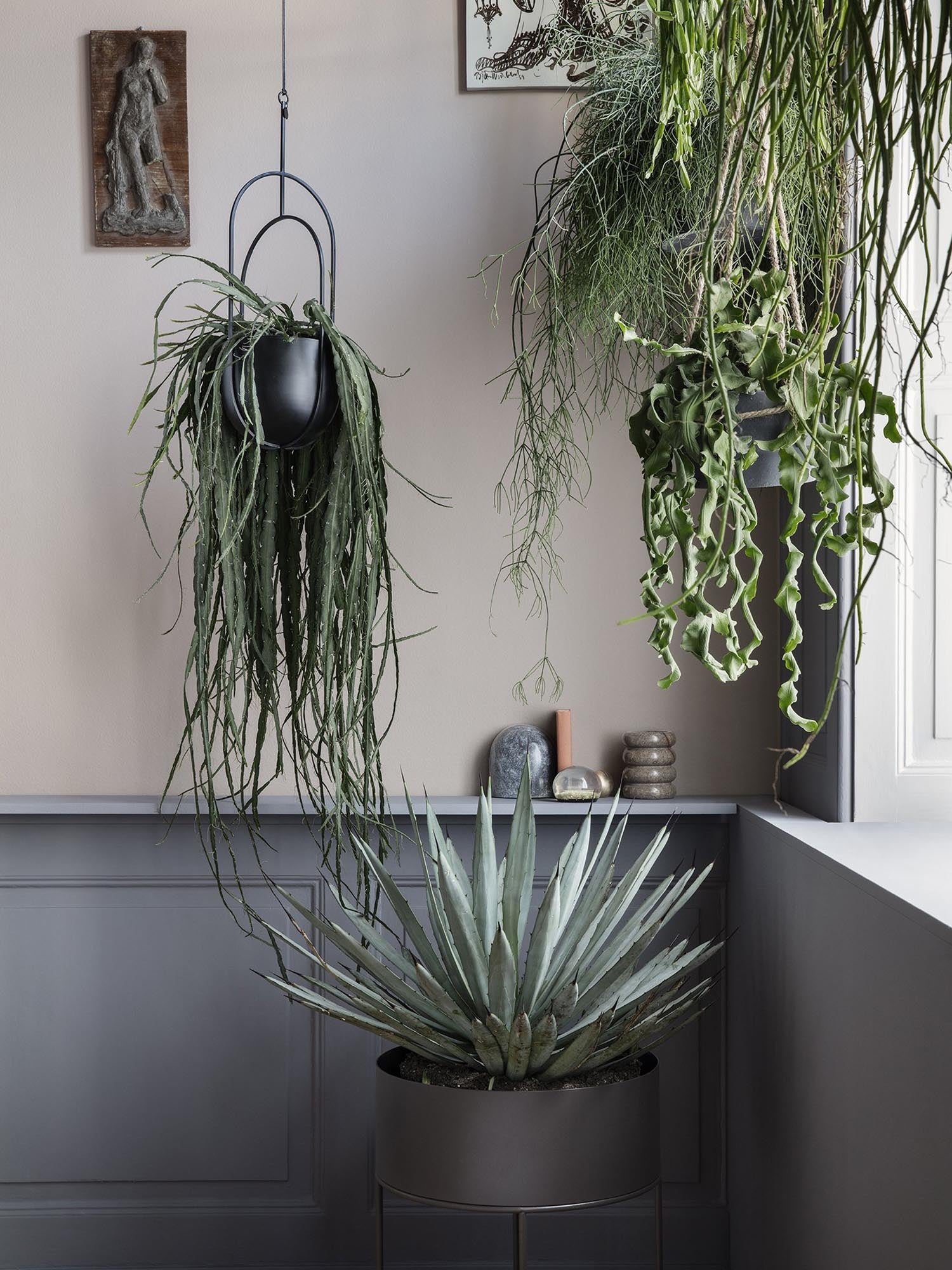 Blumentopf hängend in Schwarz präsentiert im Onlineshop von KAQTU Design AG. Pflanzentopf hängend ist von Ferm Living