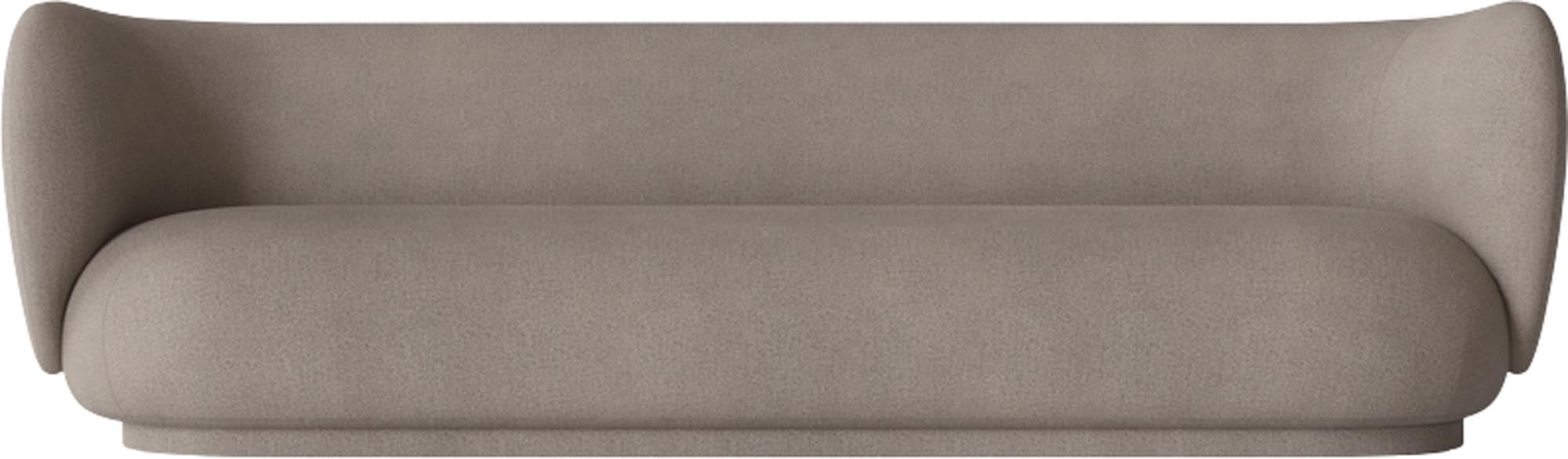 Entdecke das Rico 4er Sofa von Ferm Living: Elegante Kurven und luxuriöse Chenille-Polsterung für höchsten Komfort und zeitlosen Stil.