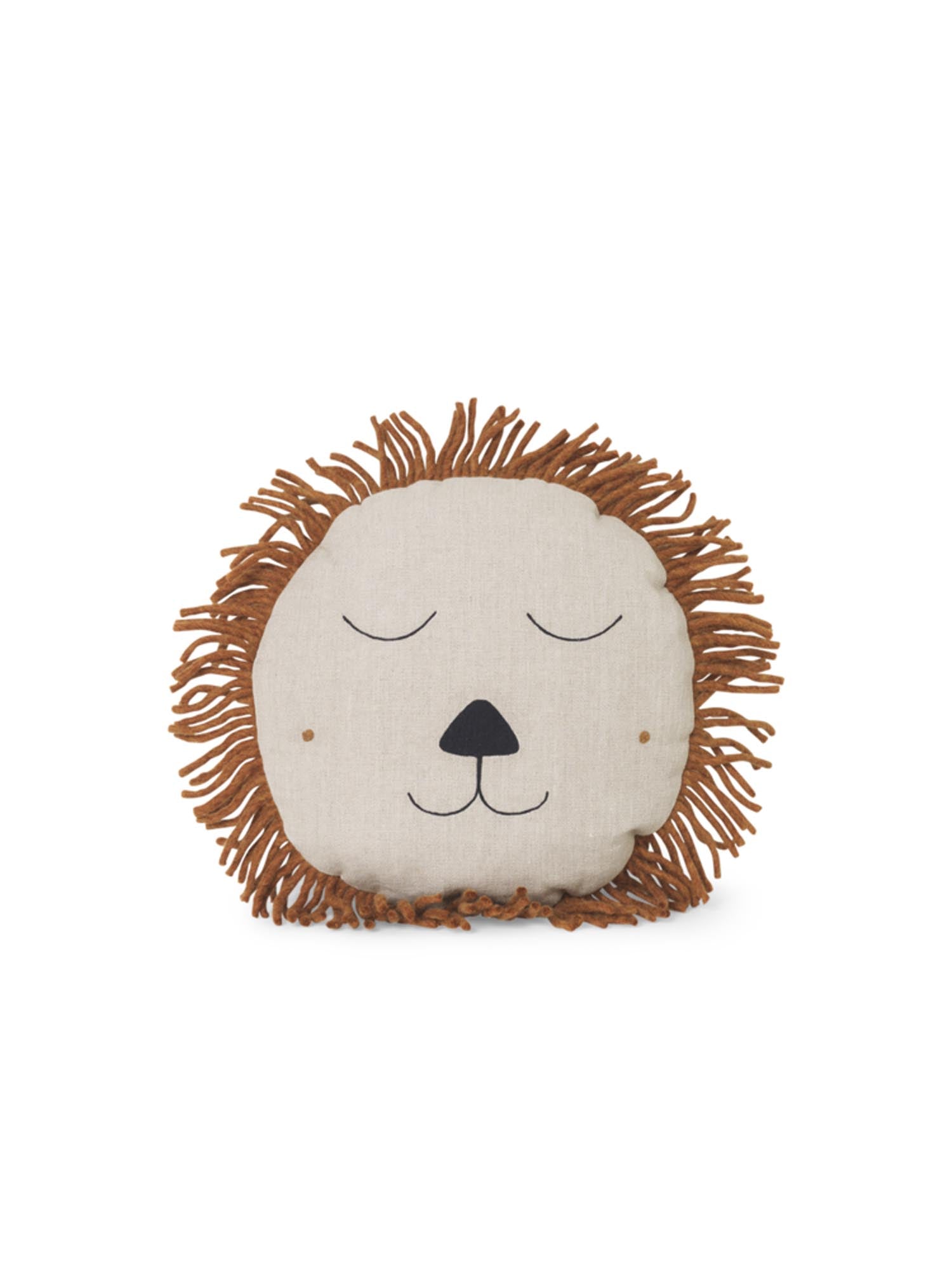 Das Kissen Safari Löwe von Ferm Living: Verspieltes Design, hochwertige Materialien, harmonische Farben – ideal für kleine Abenteurer.