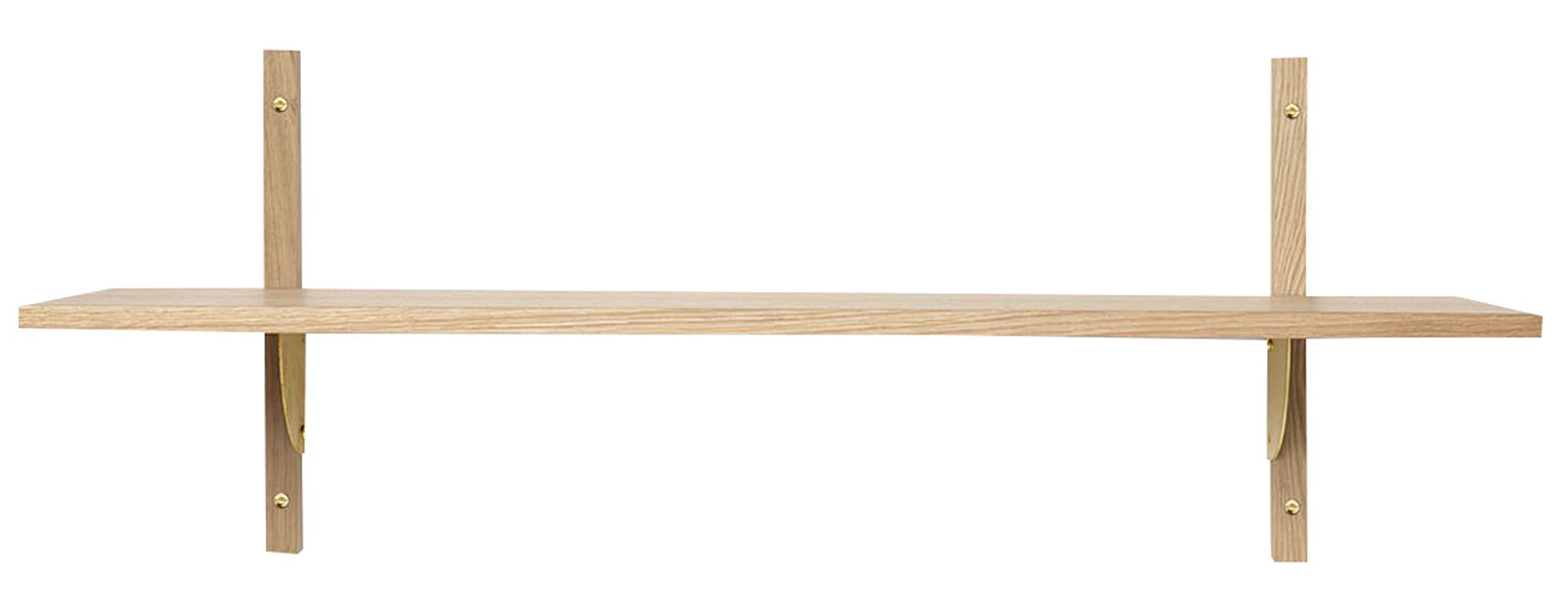 Sector Wandregal in Hellbraun/Messing präsentiert im Onlineshop von KAQTU Design AG. Wandregal ist von Ferm Living