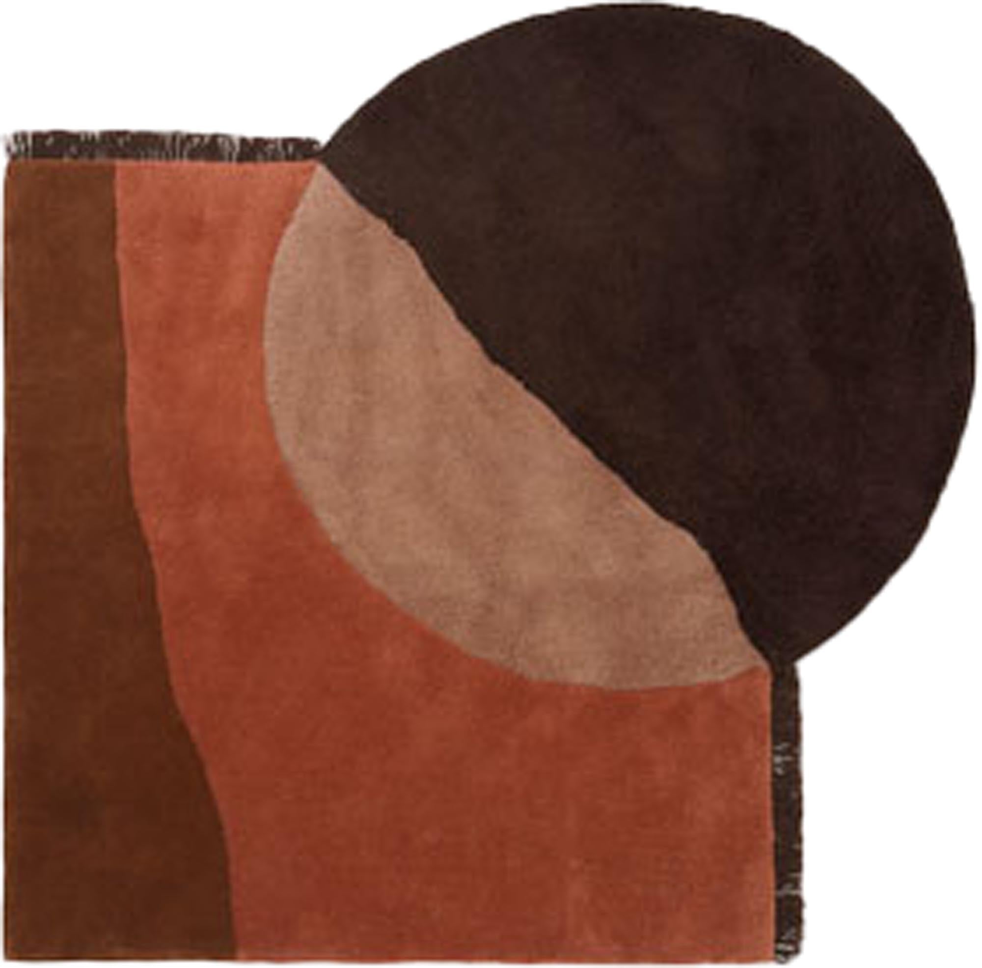 Stilvoller Ferm Living Teppich mit einzigartigem, künstlerischem Muster.