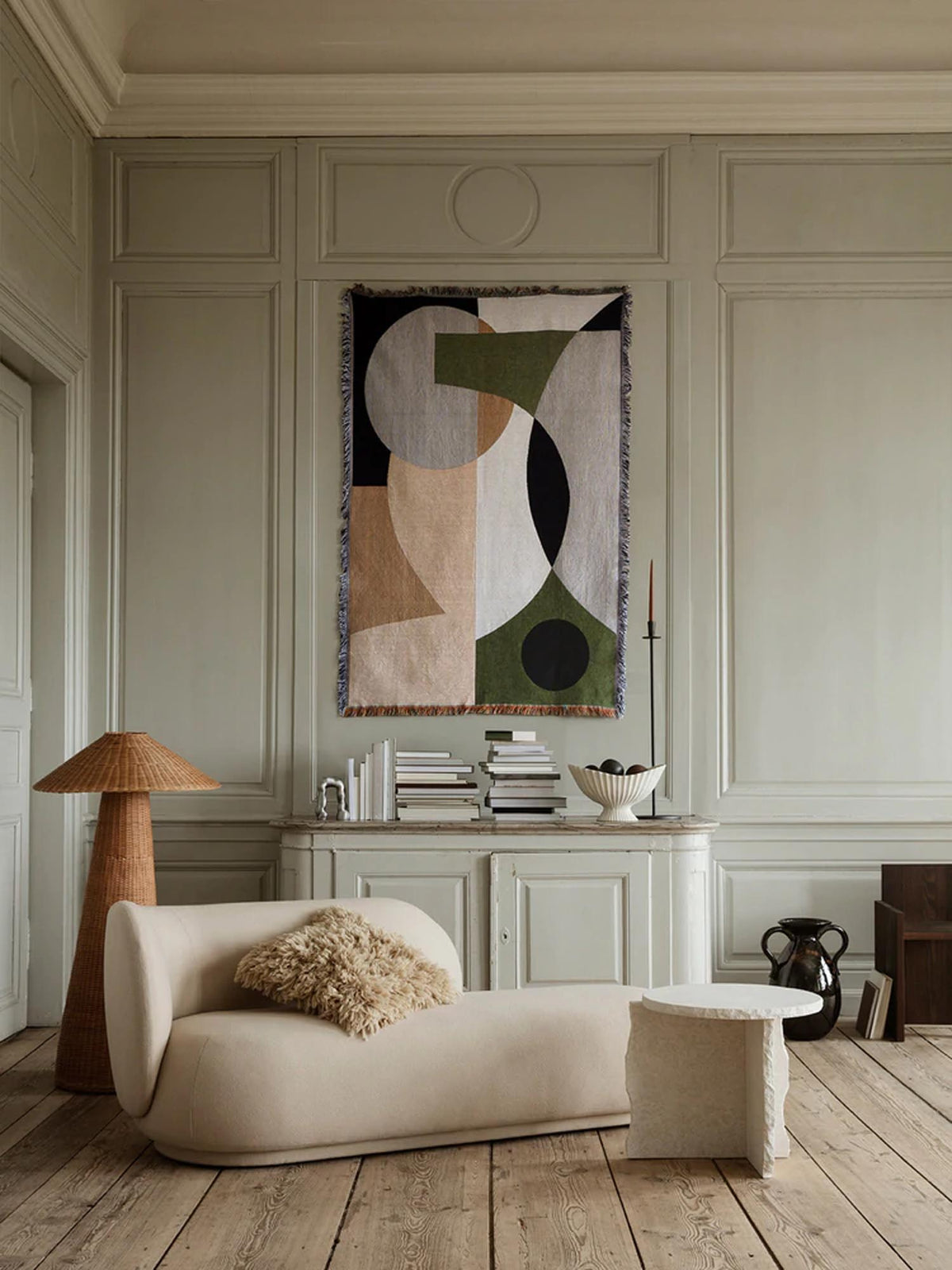 Entire Wandteppich in Multicolor präsentiert im Onlineshop von KAQTU Design AG. Wandteppich ist von Ferm Living