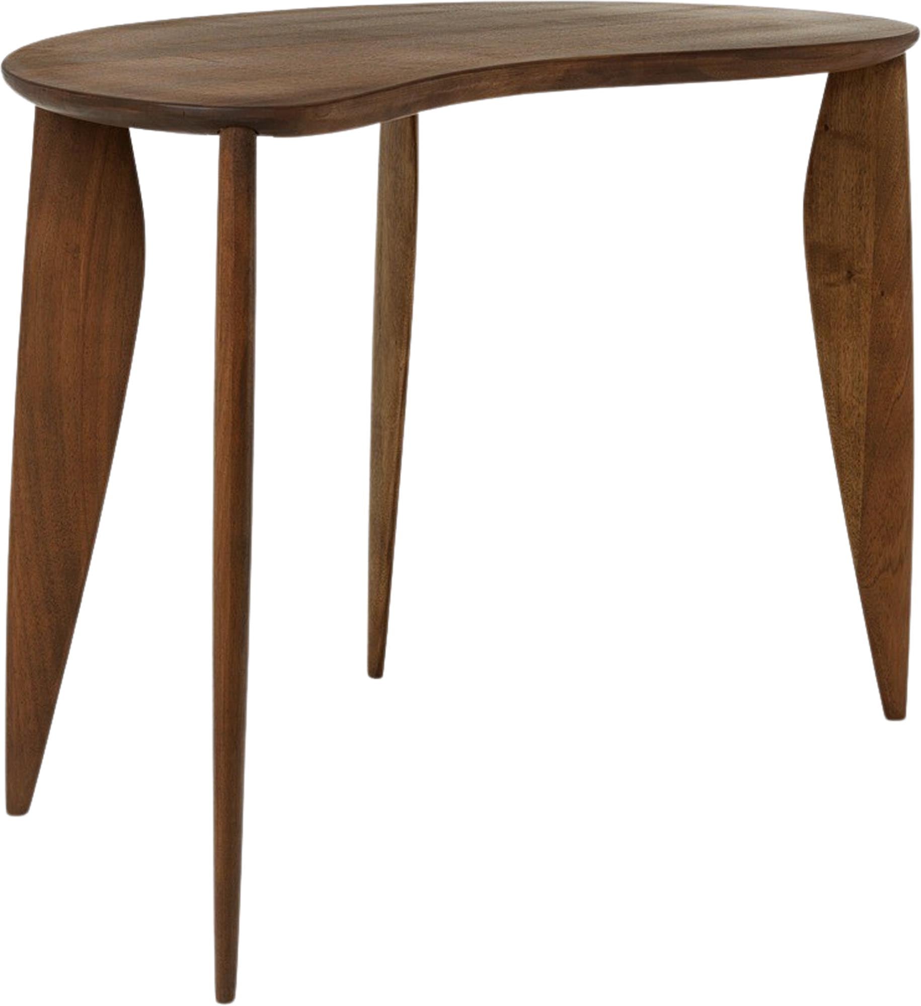 Entdecken Sie den Feve Schreibtisch von Ferm Living – ein elegantes Design aus Walnuss, das Kreativität und Stil in Ihr Home Office bringt.