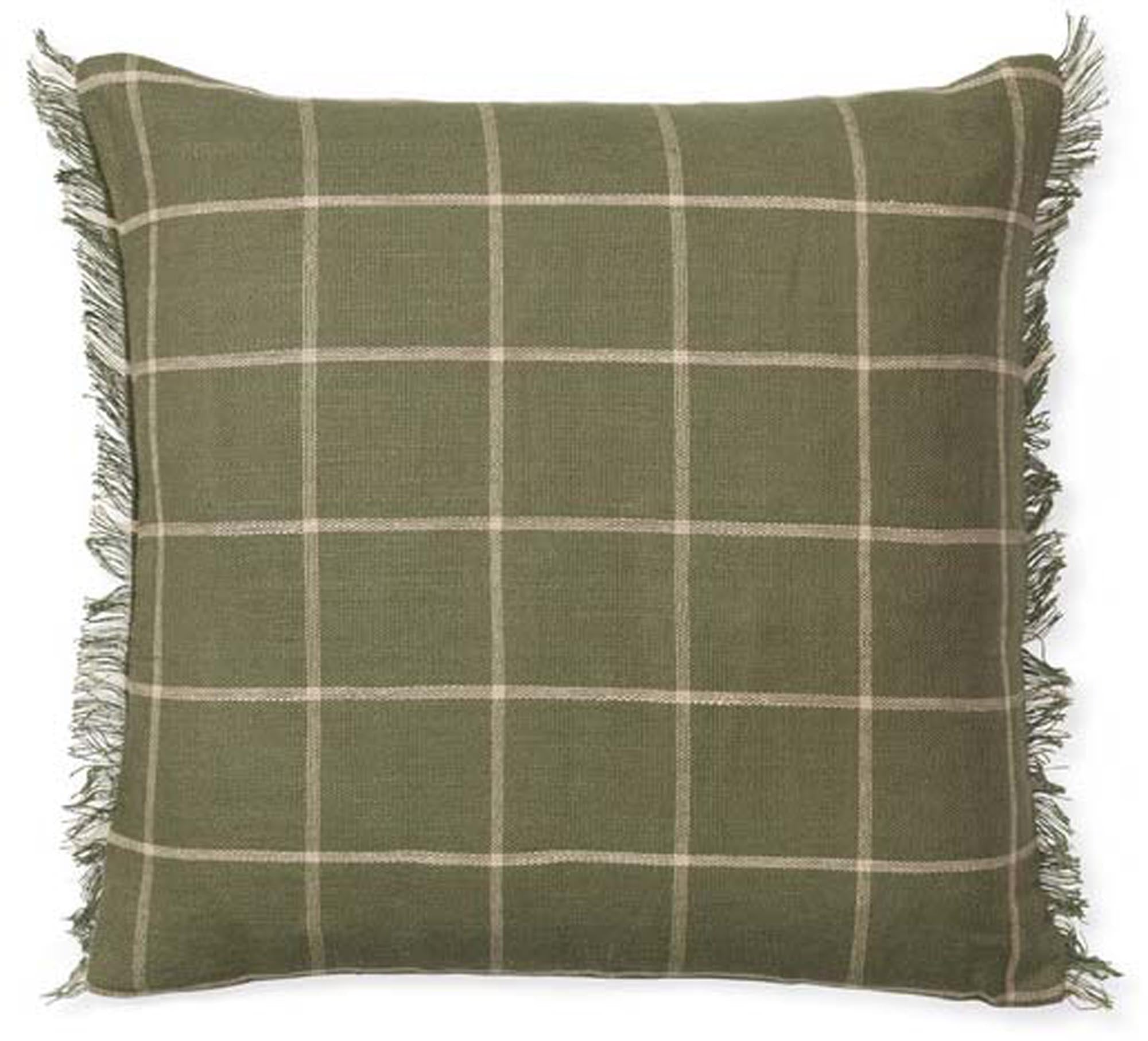 Calm Kissen in Olive/Off-white präsentiert im Onlineshop von KAQTU Design AG. Kissen ist von Ferm Living
