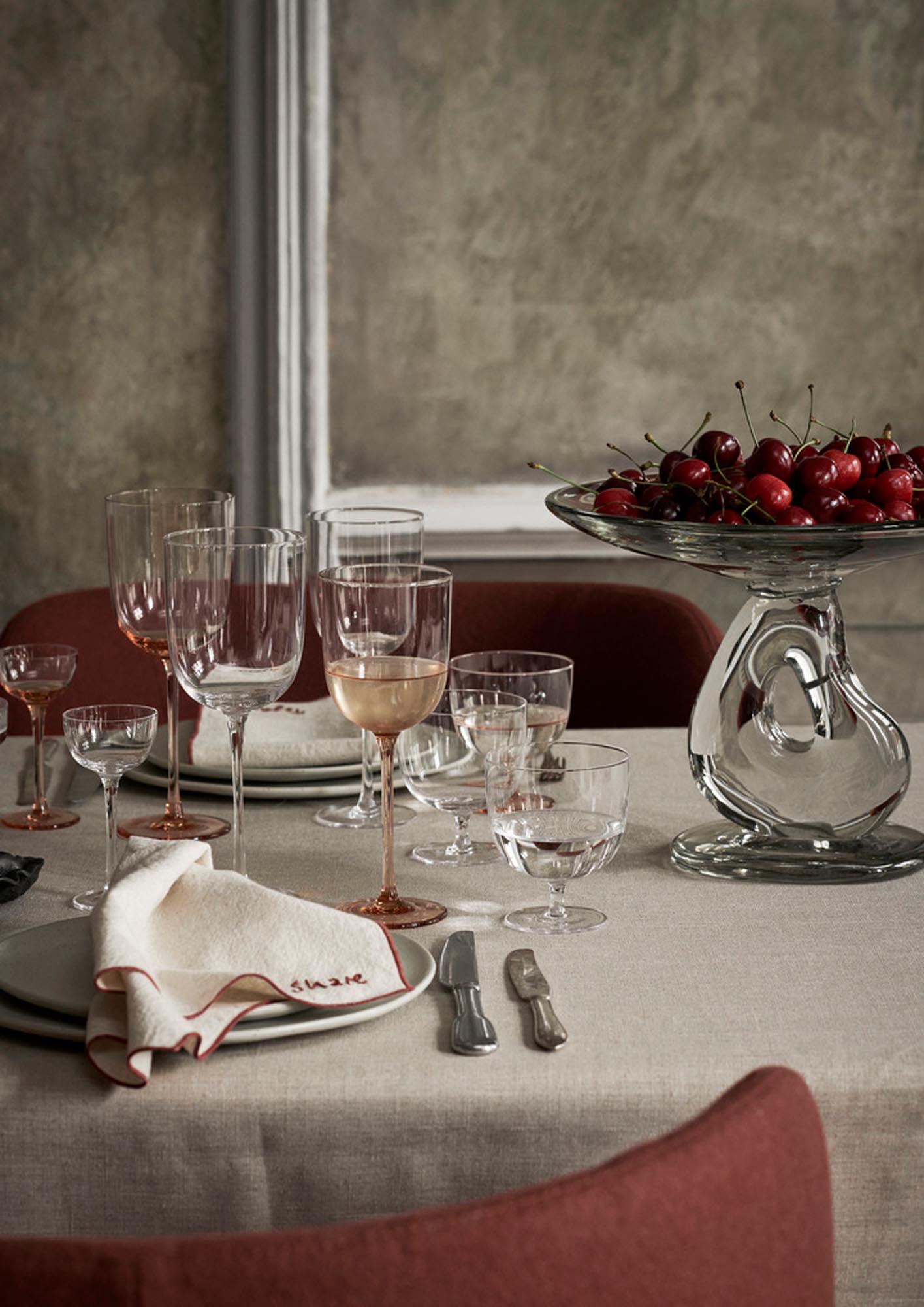 Stilvolle Host Weissweingläser von Ferm Living im 2er Set.