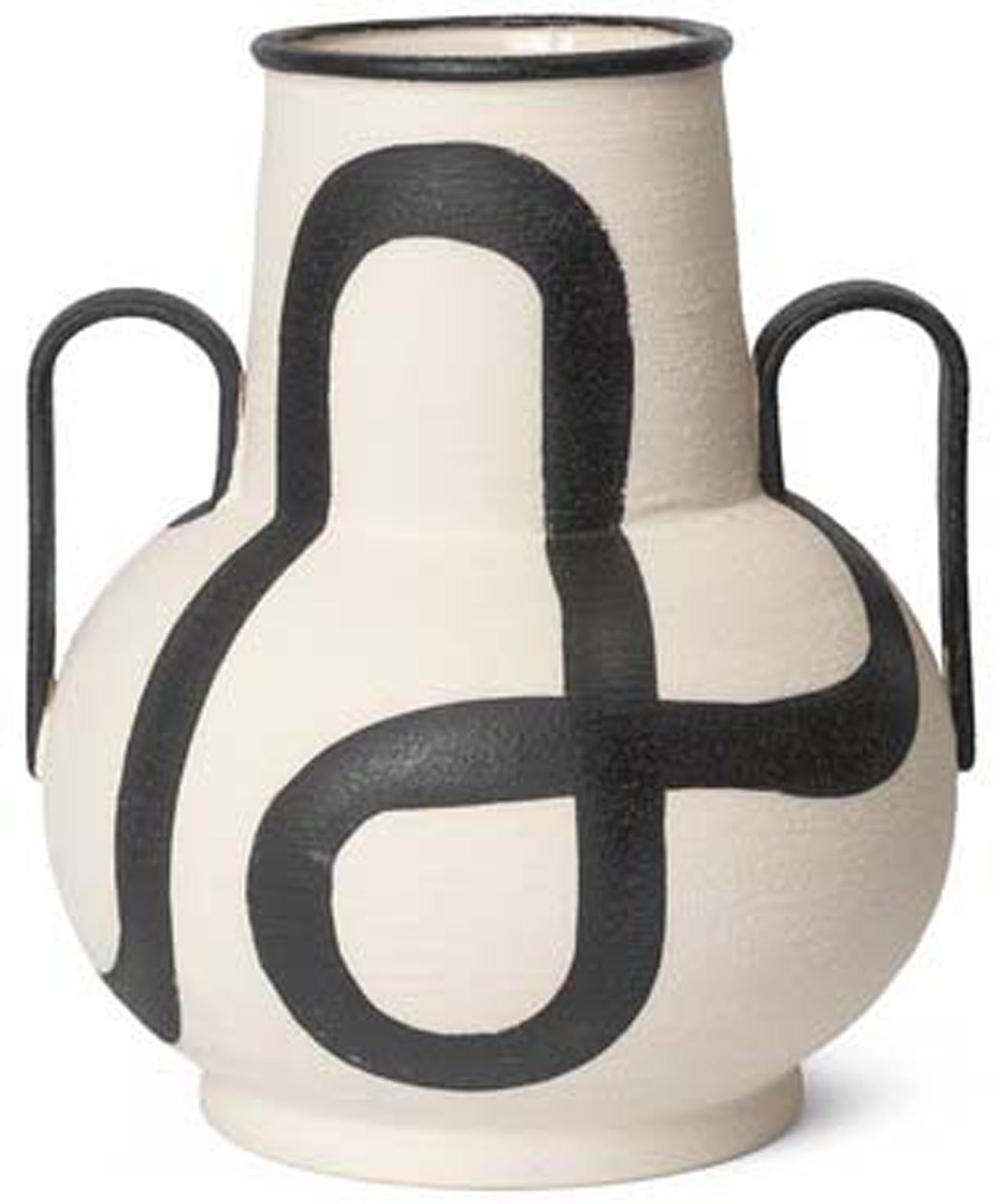 Stilvolle Trace Vase von Ferm Living mit modernem, künstlerischem Flair.