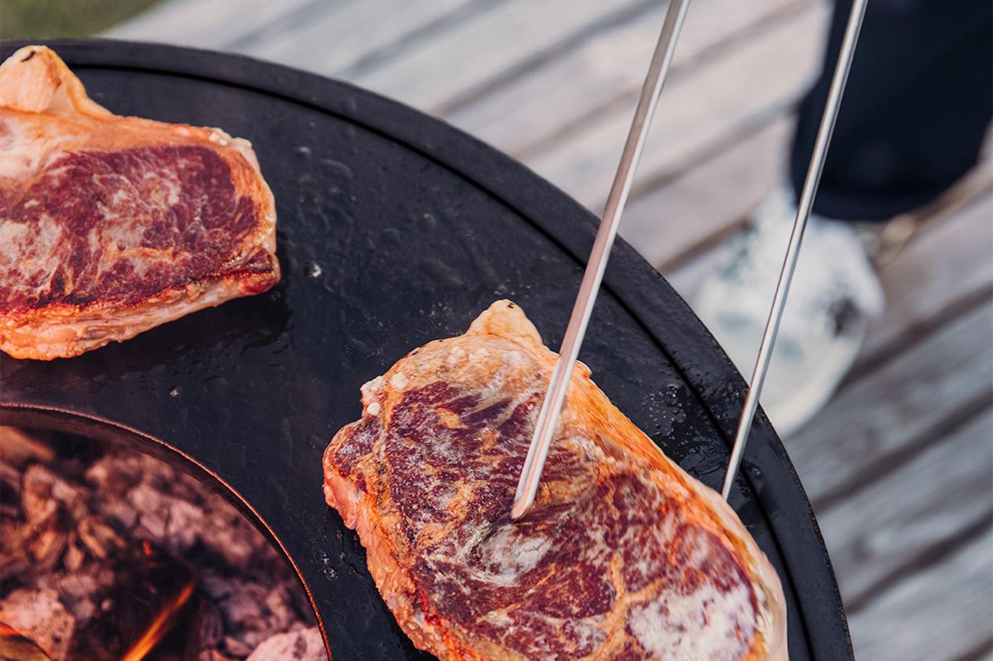 Entdecken Sie das BOWL 57 Plancha-Grillset von Höfats: Innovativer Grill mit einzigartigem Design, perfekt für gesellige Abende und Outdoor-Events.