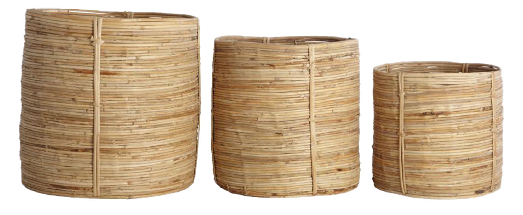 Moderner Chaka Korb von House Doctor aus umweltfreundlichem Rattan.