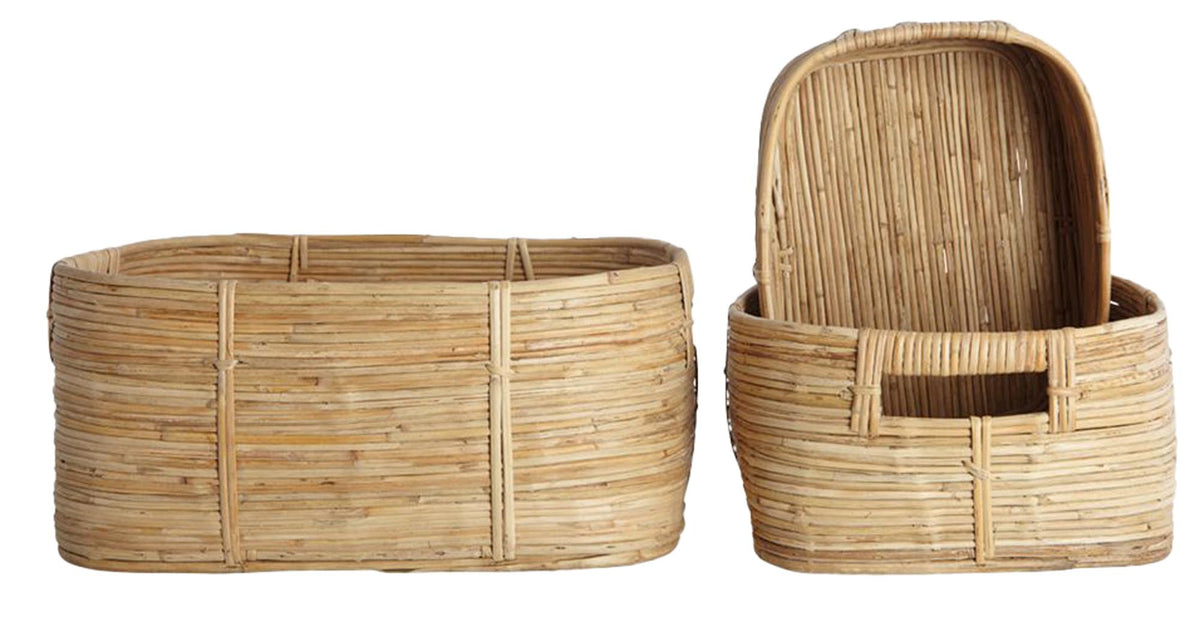 Korb Chaka in Natur präsentiert im Onlineshop von KAQTU Design AG. Aufbewährungskörbe ist von House Doctor