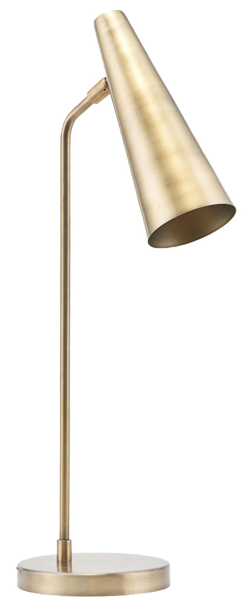 Entdecken Sie die elegante Tischleuchte Precise von House Doctor aus Messing. Ideal für jeden Raum, schafft sie eine warme Atmosphäre. Perfekt für Ihr Zuhause!