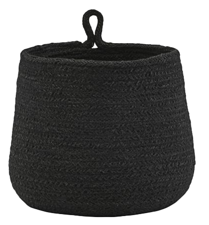 Korb, Hang in Schwarz präsentiert im Onlineshop von KAQTU Design AG. Aufbewahrungskorb ist von House Doctor