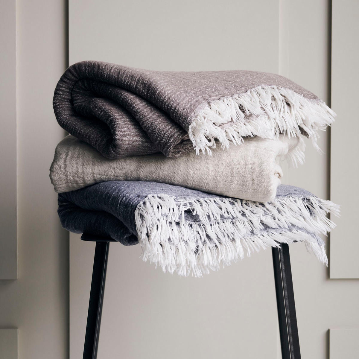 Decke, Alice in Beige präsentiert im Onlineshop von KAQTU Design AG. Wolldecke ist von House Doctor