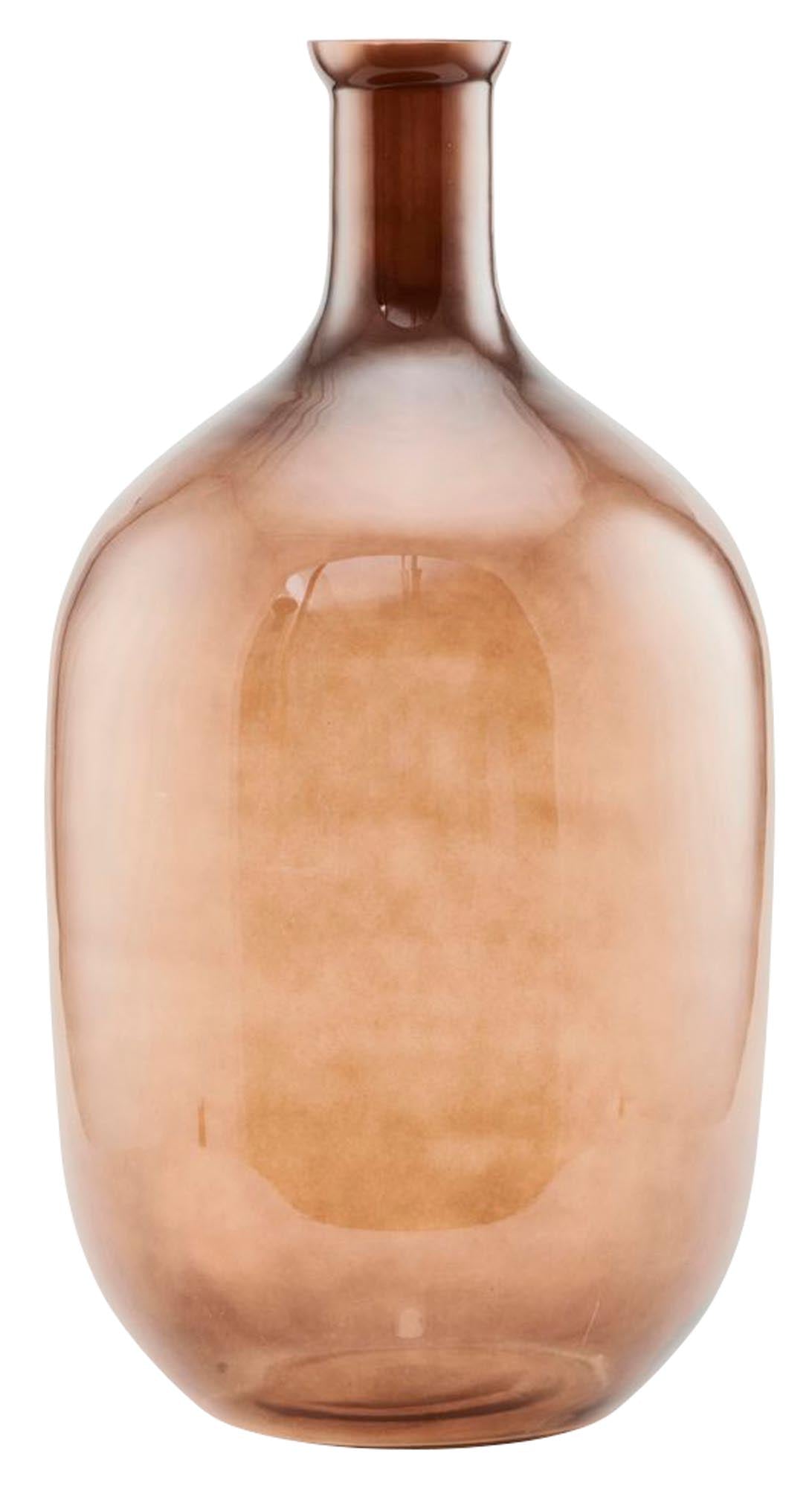 Elegante, braune Vase Tinka von House Doctor, ideal für individuelle Blumenarrangements und als stilvolles Deko-Element in jedem Raum.