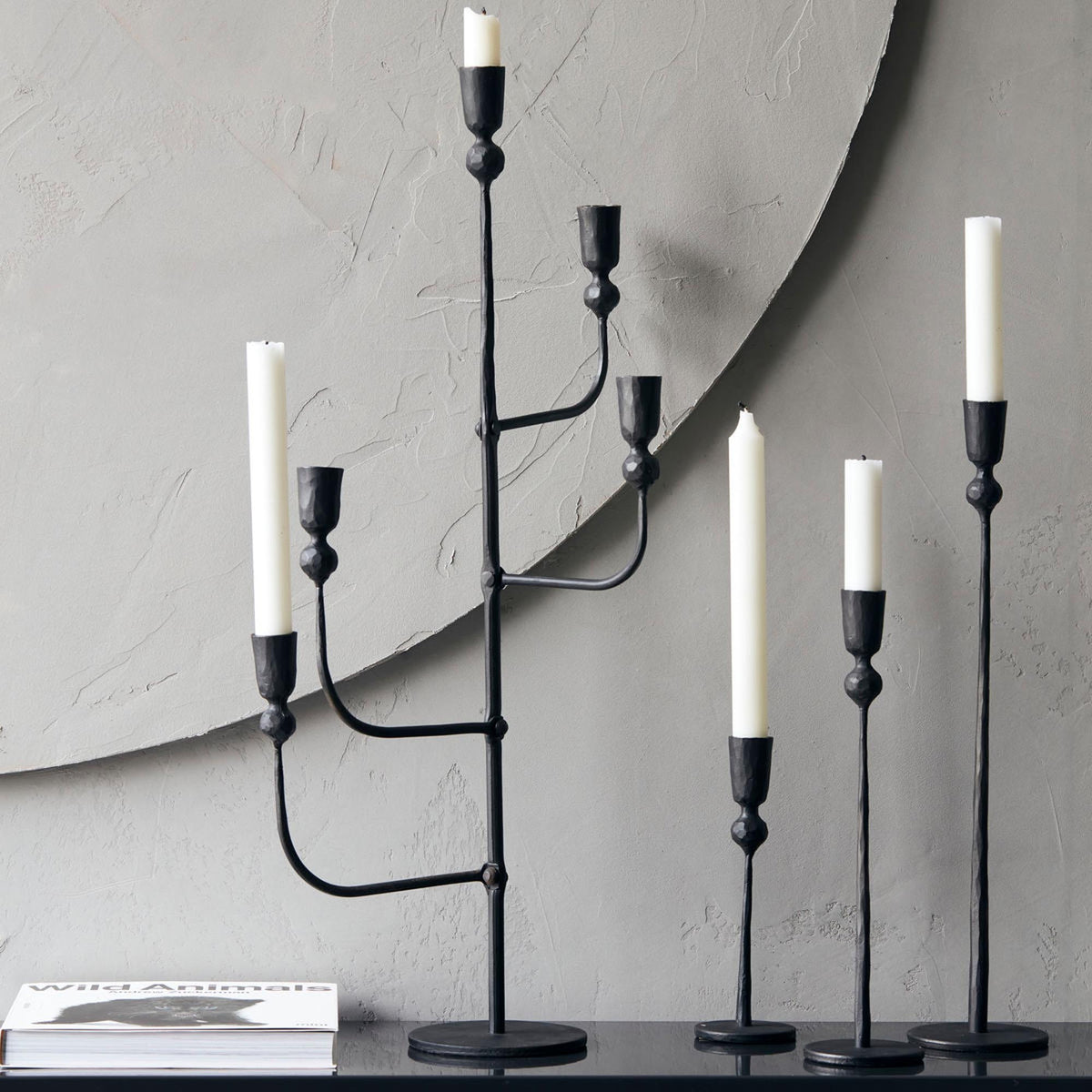 Kerzenständer, Trivo in Schwarz präsentiert im Onlineshop von KAQTU Design AG. Kerzenständer ist von House Doctor