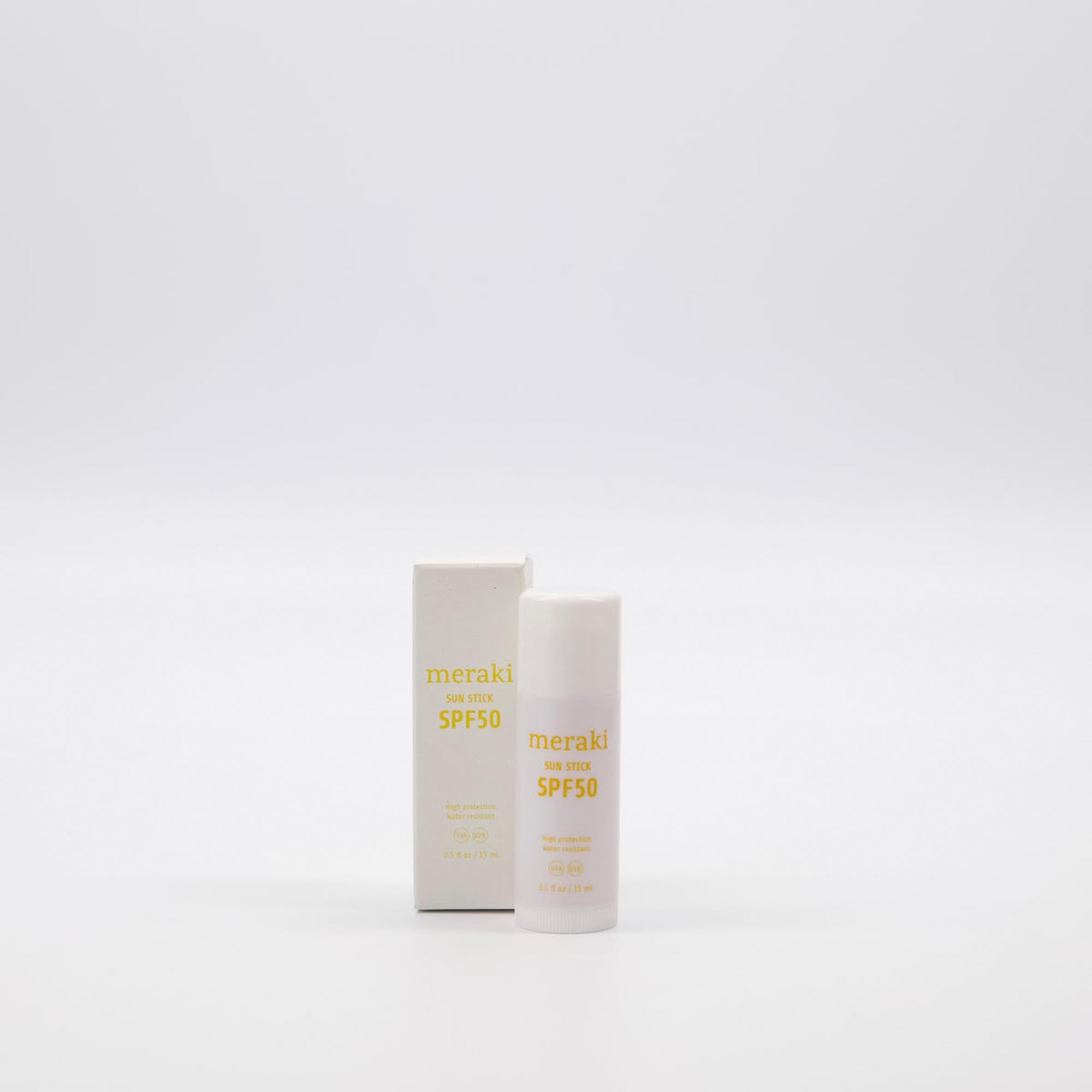 Meraki Sun Stick Pure: SPF 50 für empfindliche Haut, ideal unterwegs.