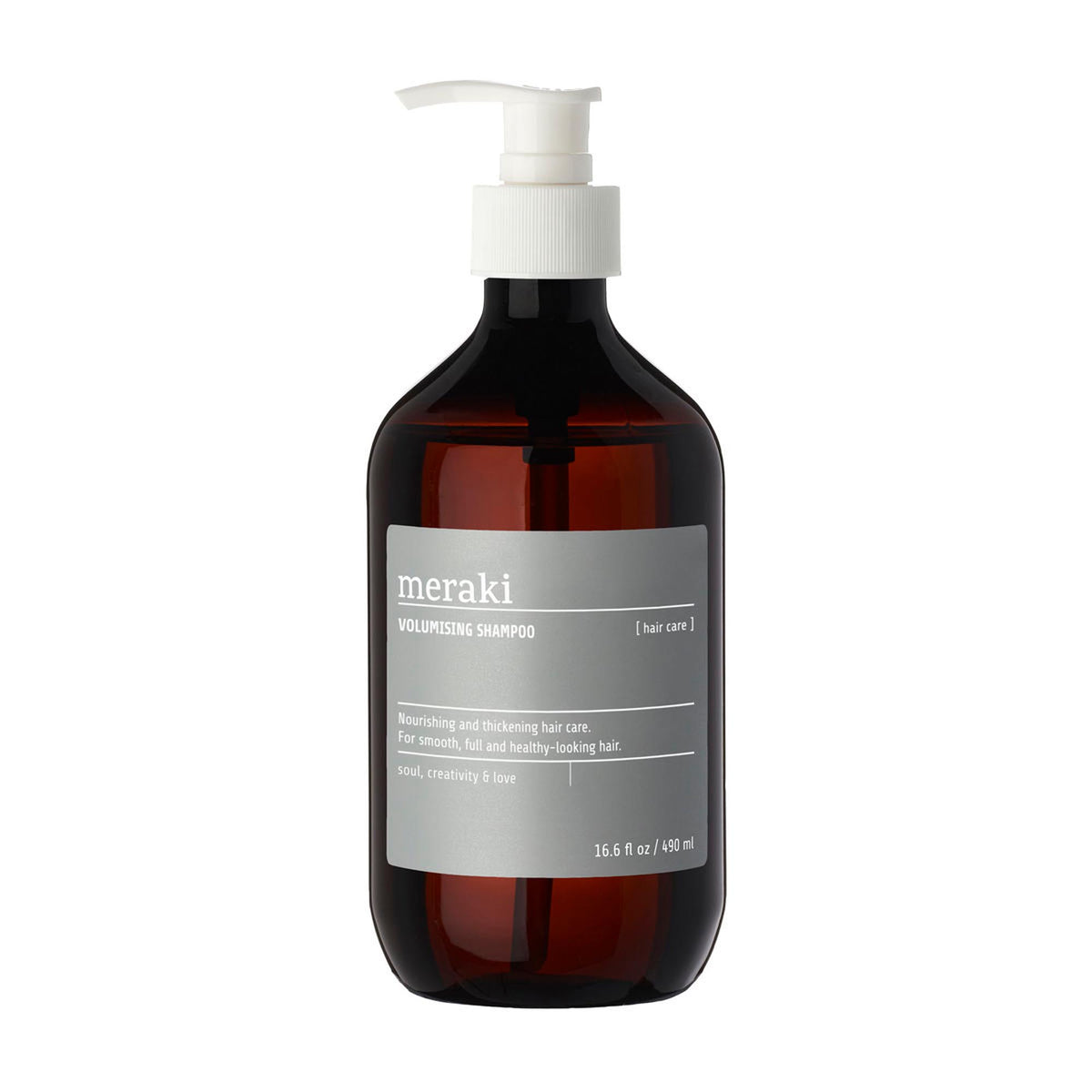 Volumising shampoo in Braun präsentiert im Onlineshop von KAQTU Design AG. Duschmittel + Shampoo ist von Meraki