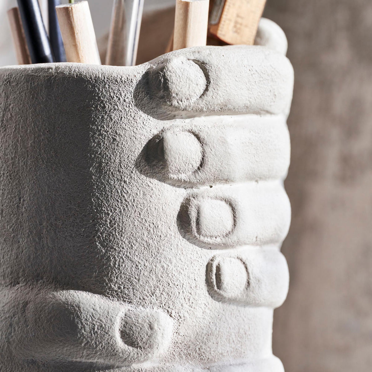 Aufbewahrung, HDHandy, Grau/braun in Grau/braun präsentiert im Onlineshop von KAQTU Design AG. Kunstgegenstände ist von House Doctor