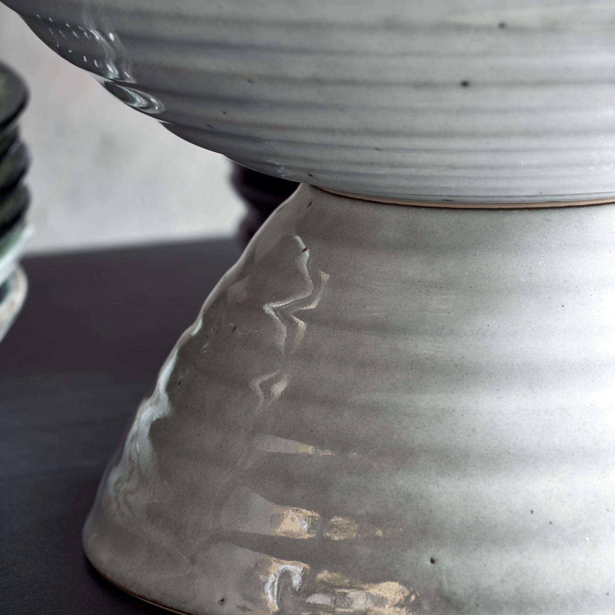 Rustikale Servierschale HDRustic in Grau/Blau von House Doctor.