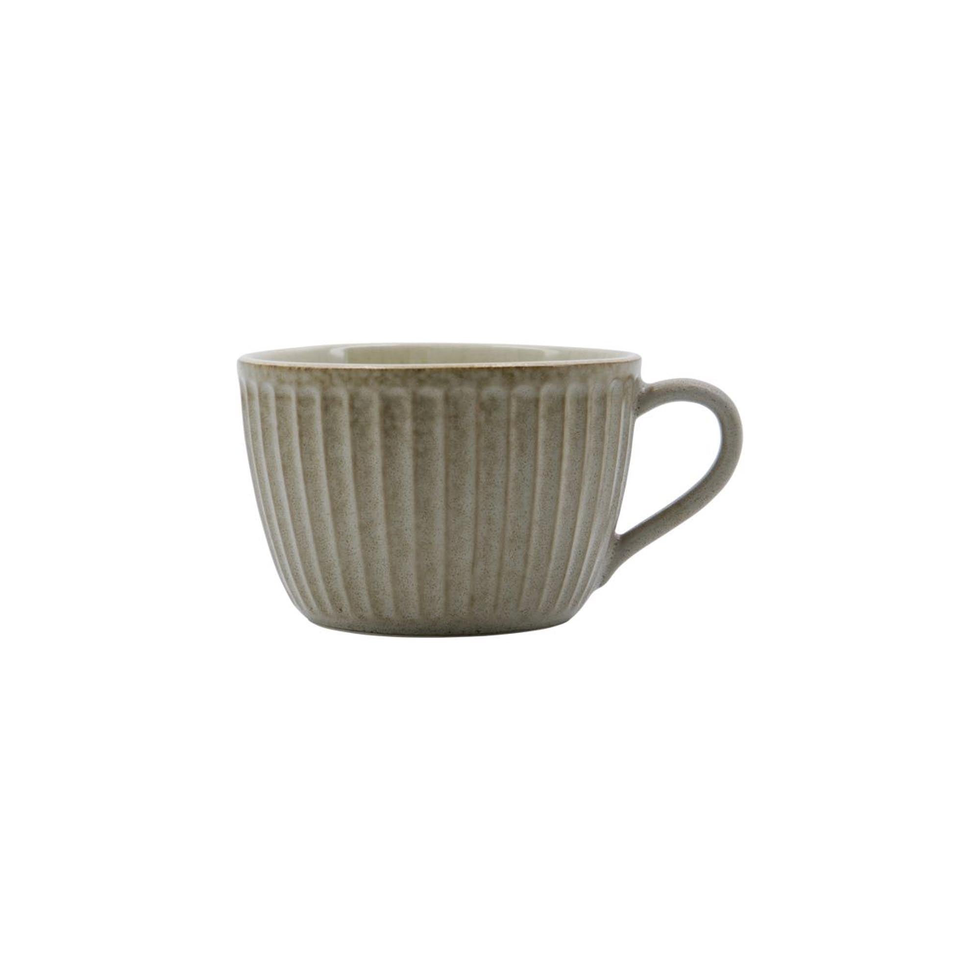 HDPleat Tasse von House Doctor in modernem Graubraun, elegant designt.