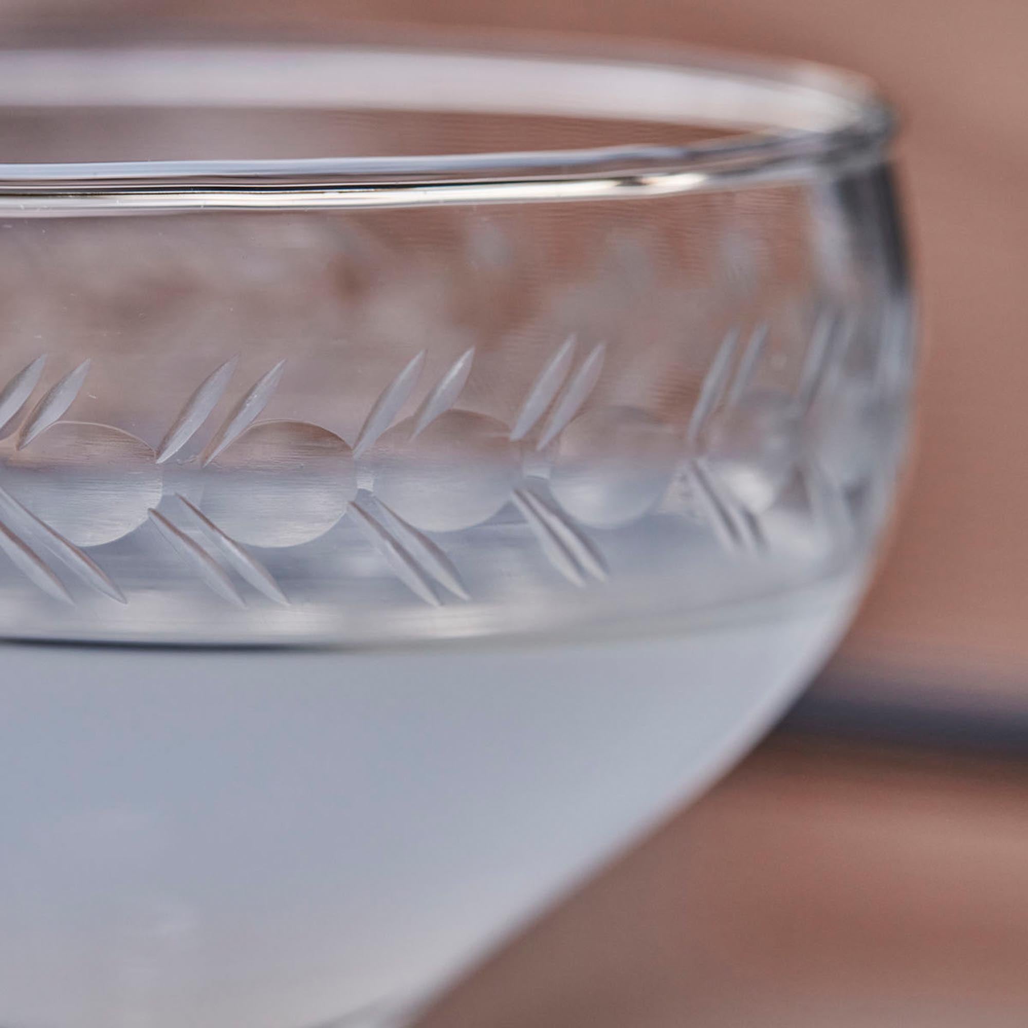 Elegantes HDVintage Cocktailglas von House Doctor, kristallklar.