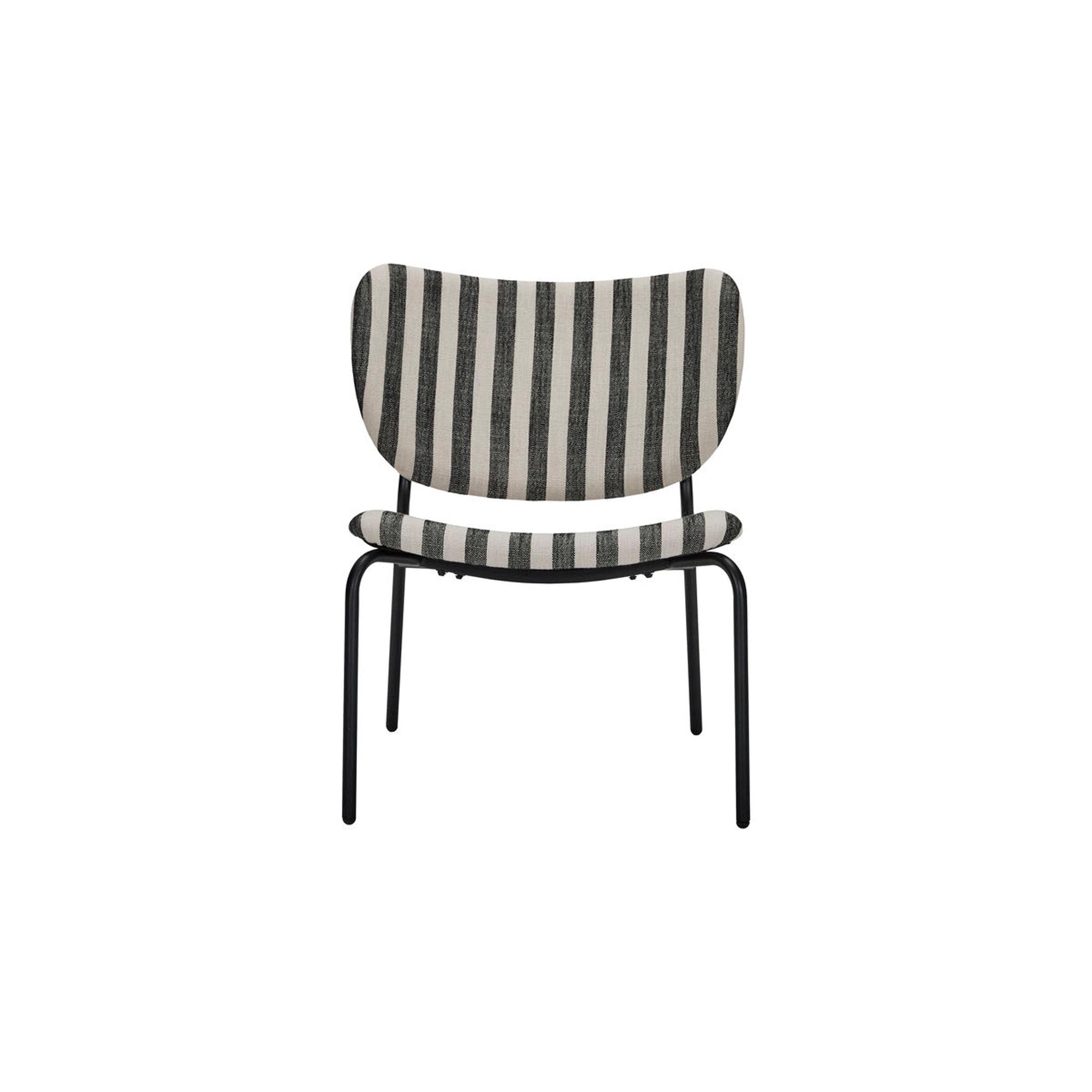 Moderner HDLonga Lounge-Sessel von House Doctor in Schwarz/Off-Weiss.