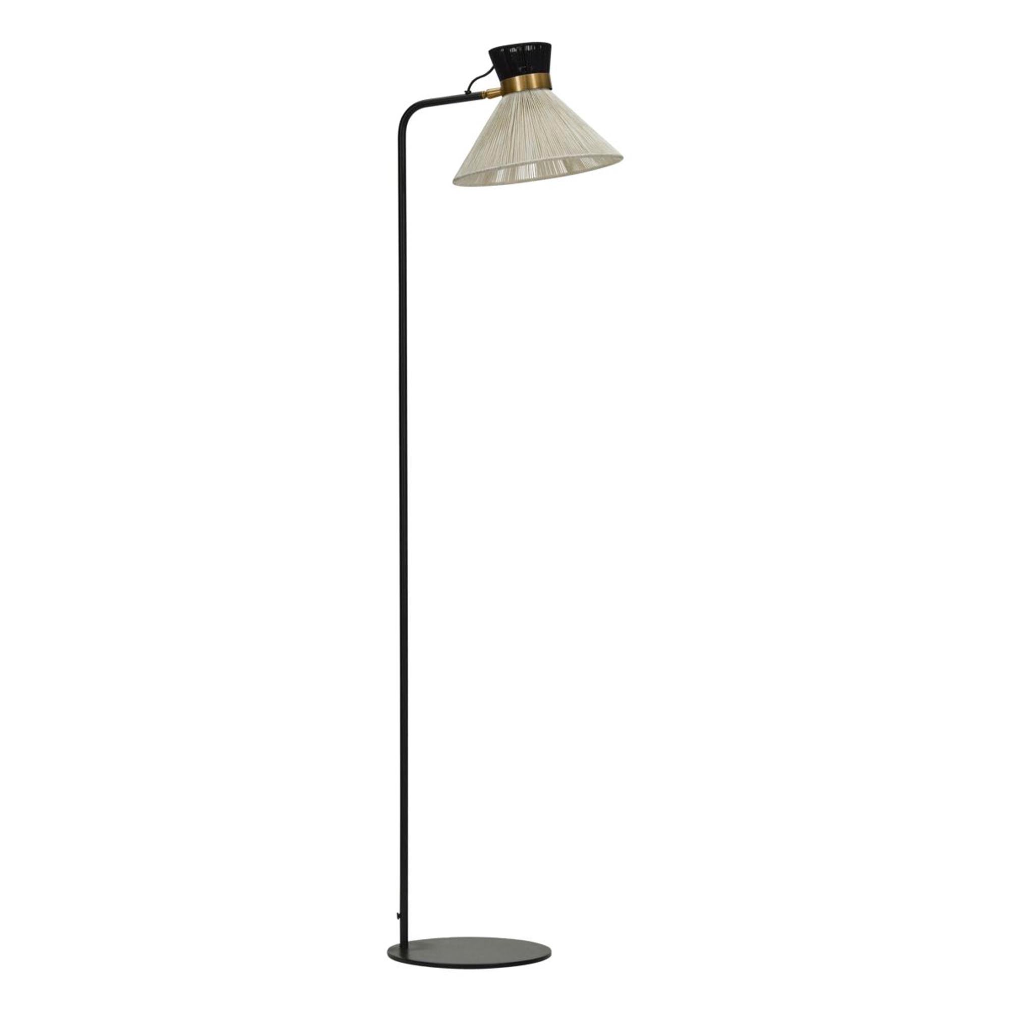 Elegante Stehlampe HDCord von House Doctor: Schwarzes Design, sanftes Licht, flexibel platzierbar, ideal für moderne Wohnräume.