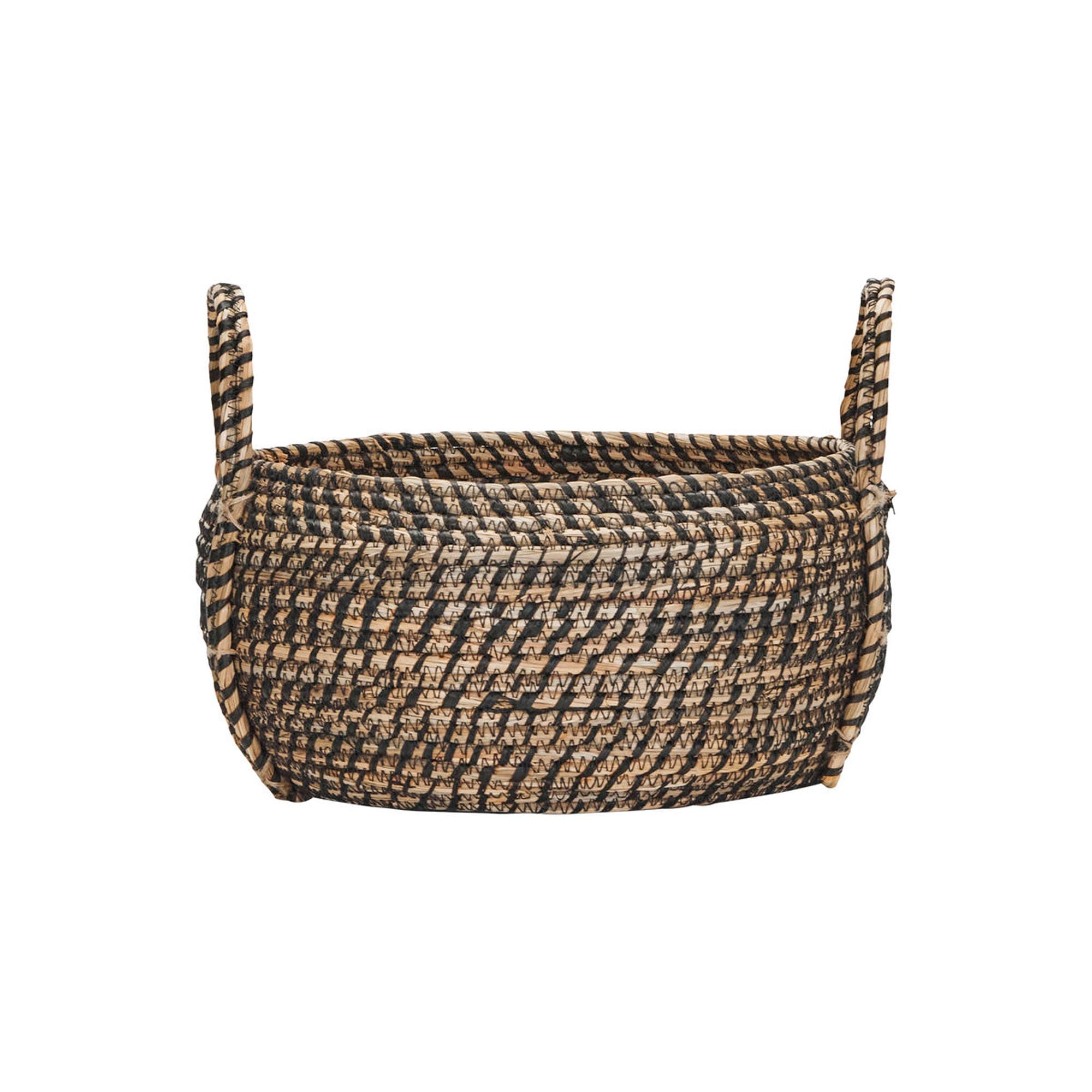 Eleganter HDDistra Korb von House Doctor in Schwarz und Natur.