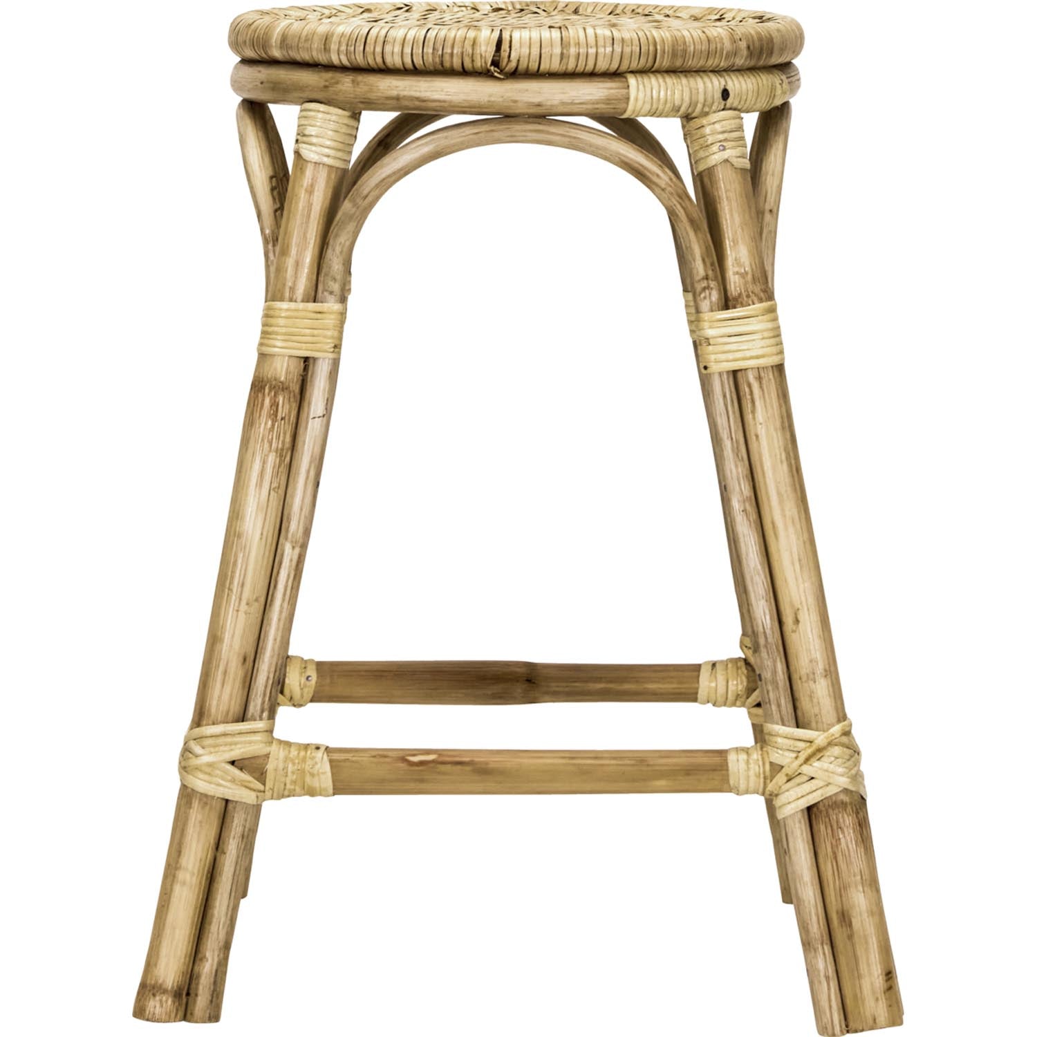 Ein stilvoller Hocker aus natürlichem Material, HDTrenza von House Doctor, ideal für modernes und gemütliches Wohnen.