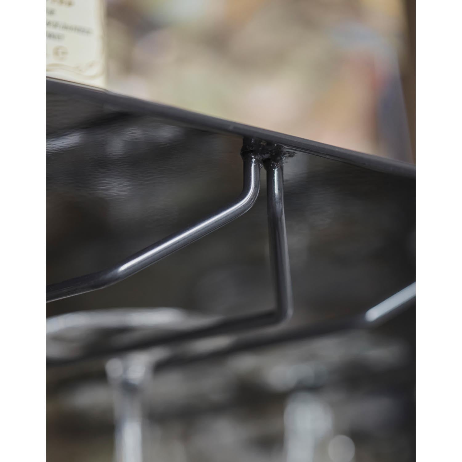 Elegantes schwarzes Glasregal von House Doctor, ideal für stilvolle Aufbewahrung und Dekoration in jedem Raum.