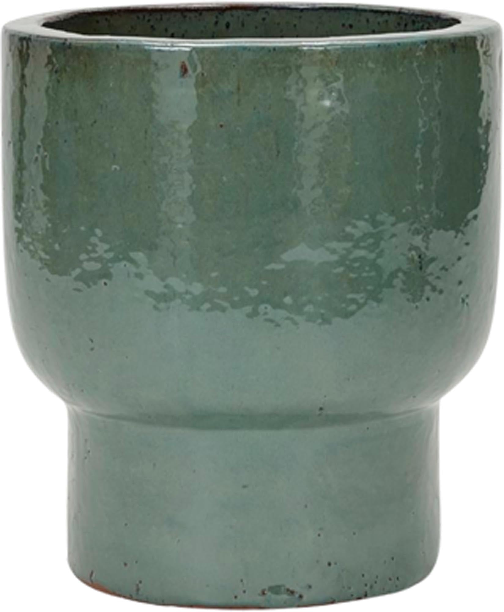 Stylischer Blumenkasten "Terra" von House Doctor mit reaktiver Glasur. Perfekt für deinen Garten, robust und handgefertigt.