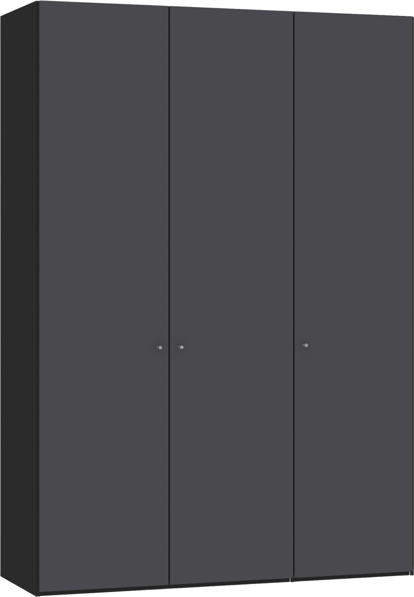 Moderner Drehtürenschrank in Anthrazit von Jutzler: Funktional, individuell konfigurierbar, stabil und einfach aufzubauen.