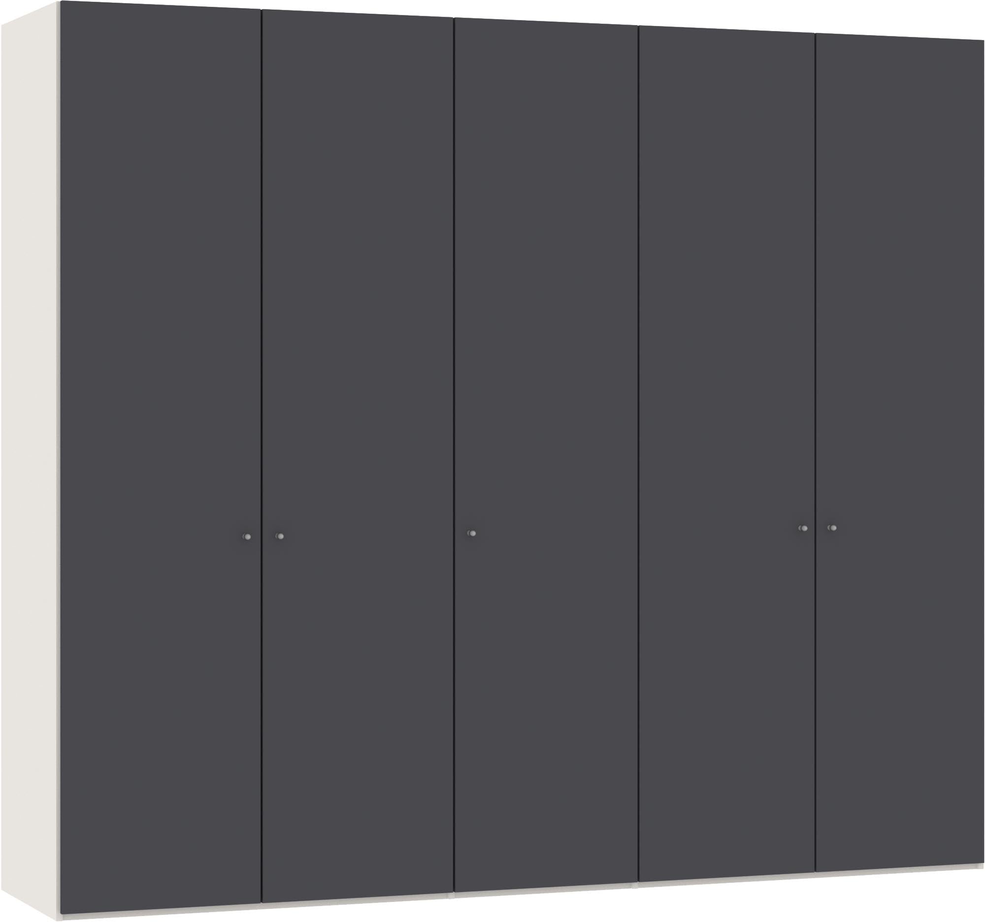 Jutzler 5-türiger Drehtürenschrank in Anthrazit für optimale Raumlösung.